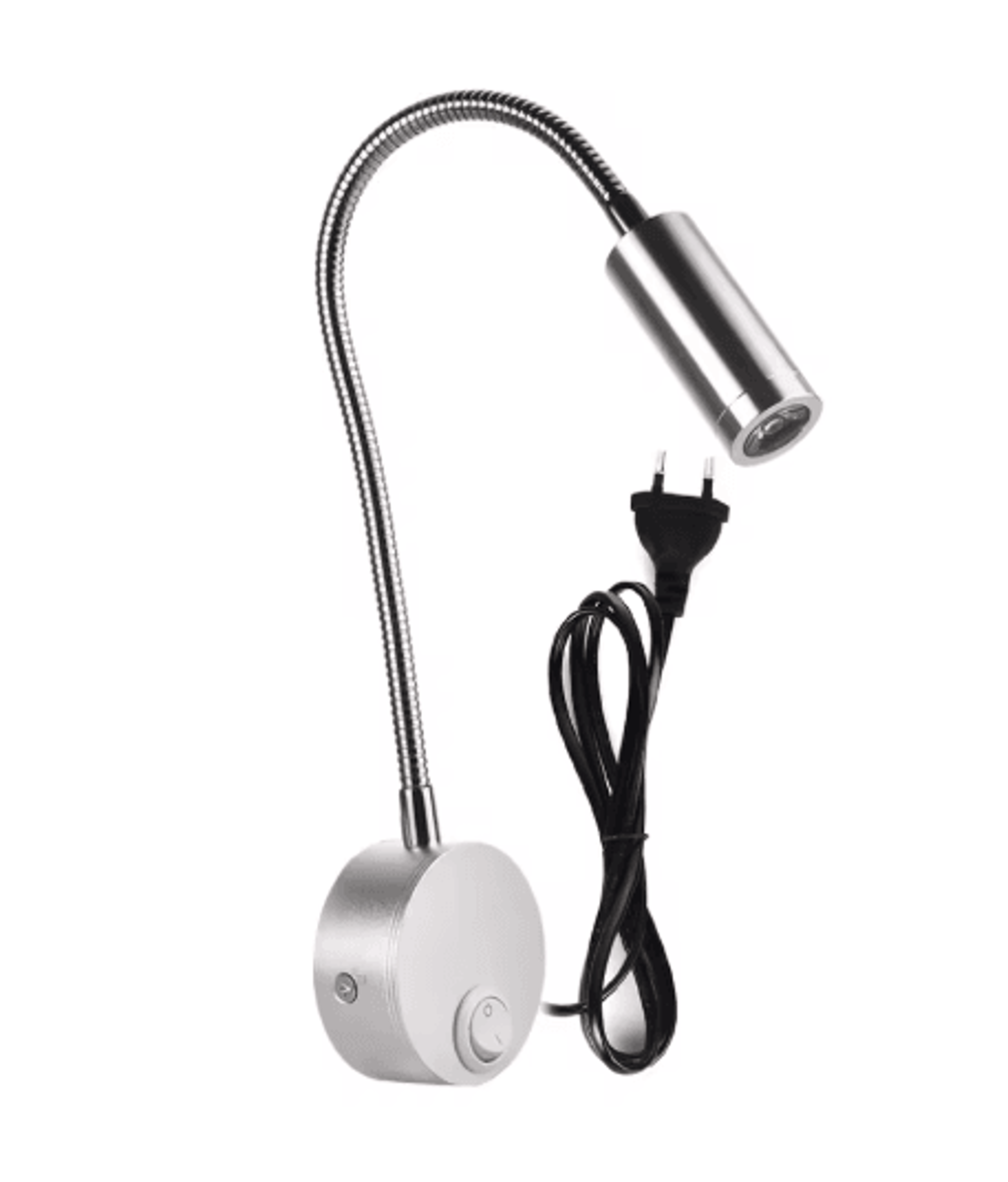 3w led wall reading lamp – 360° adjustable bedside light with knob switch