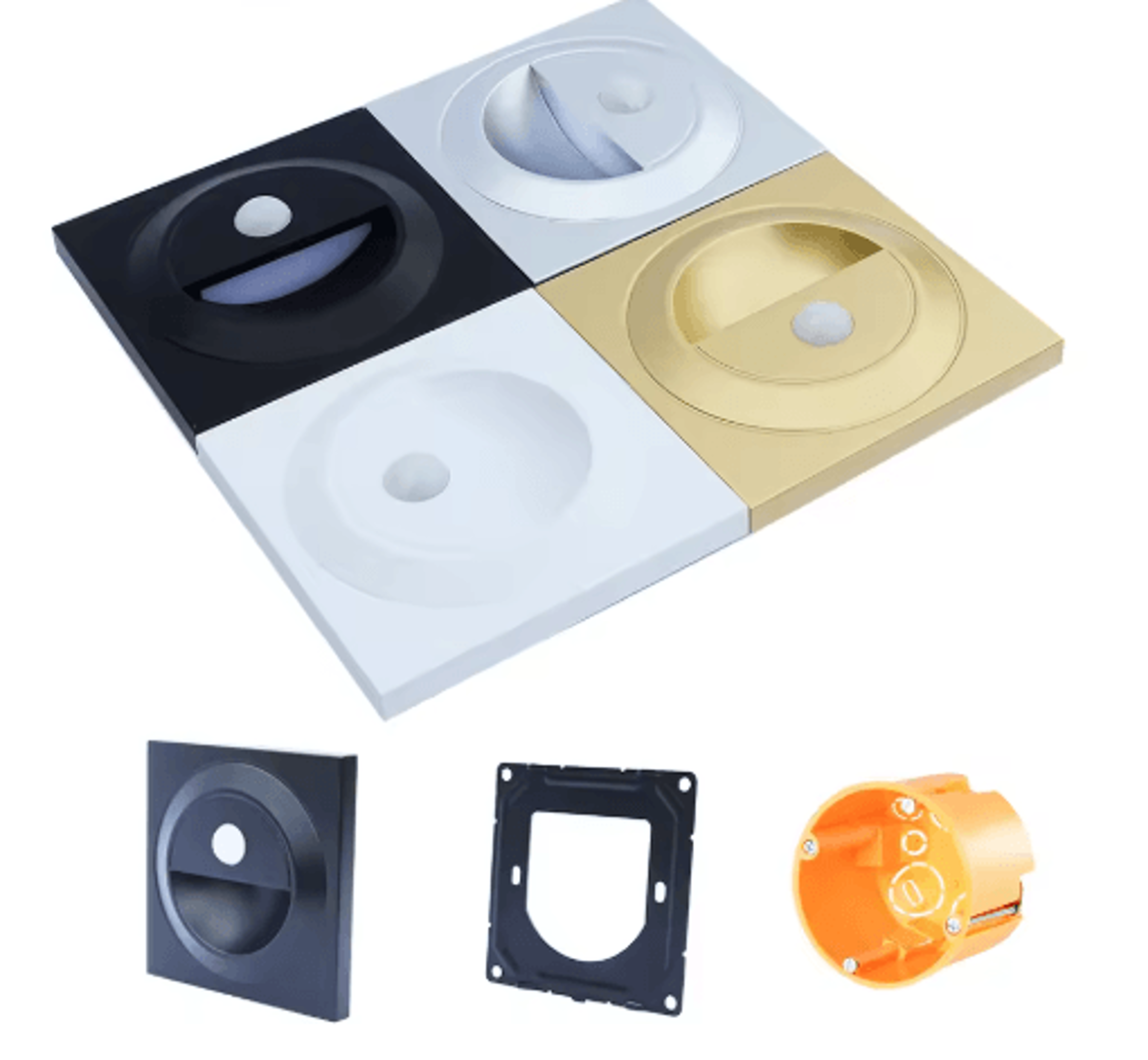 LED Motion Sensor Stair Light  Recessed Wall Night Lamp For Hallways 7