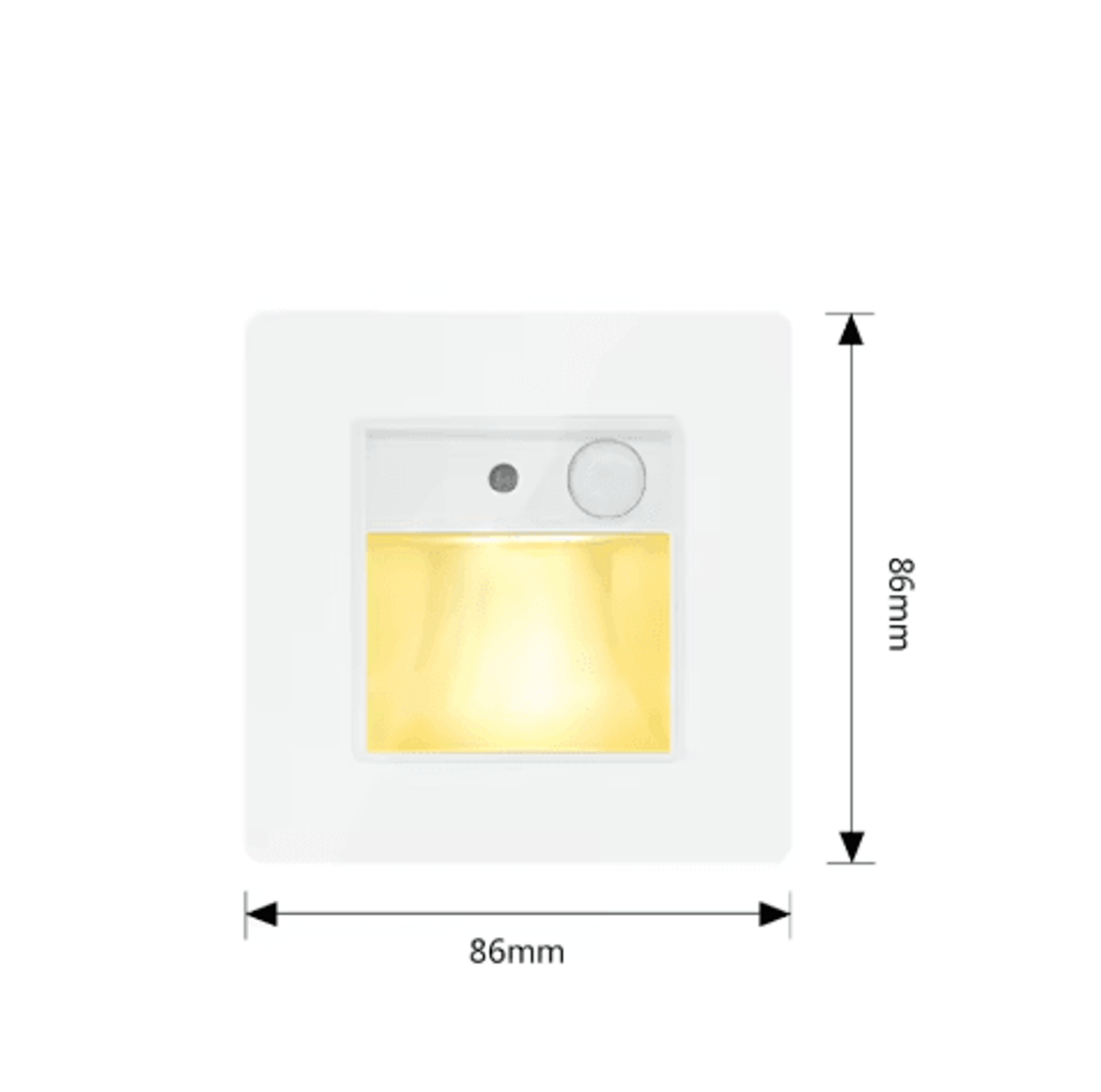 LED Motion Sensor Night Light  2W3W Recessed Stair Step Wall Lamp 7