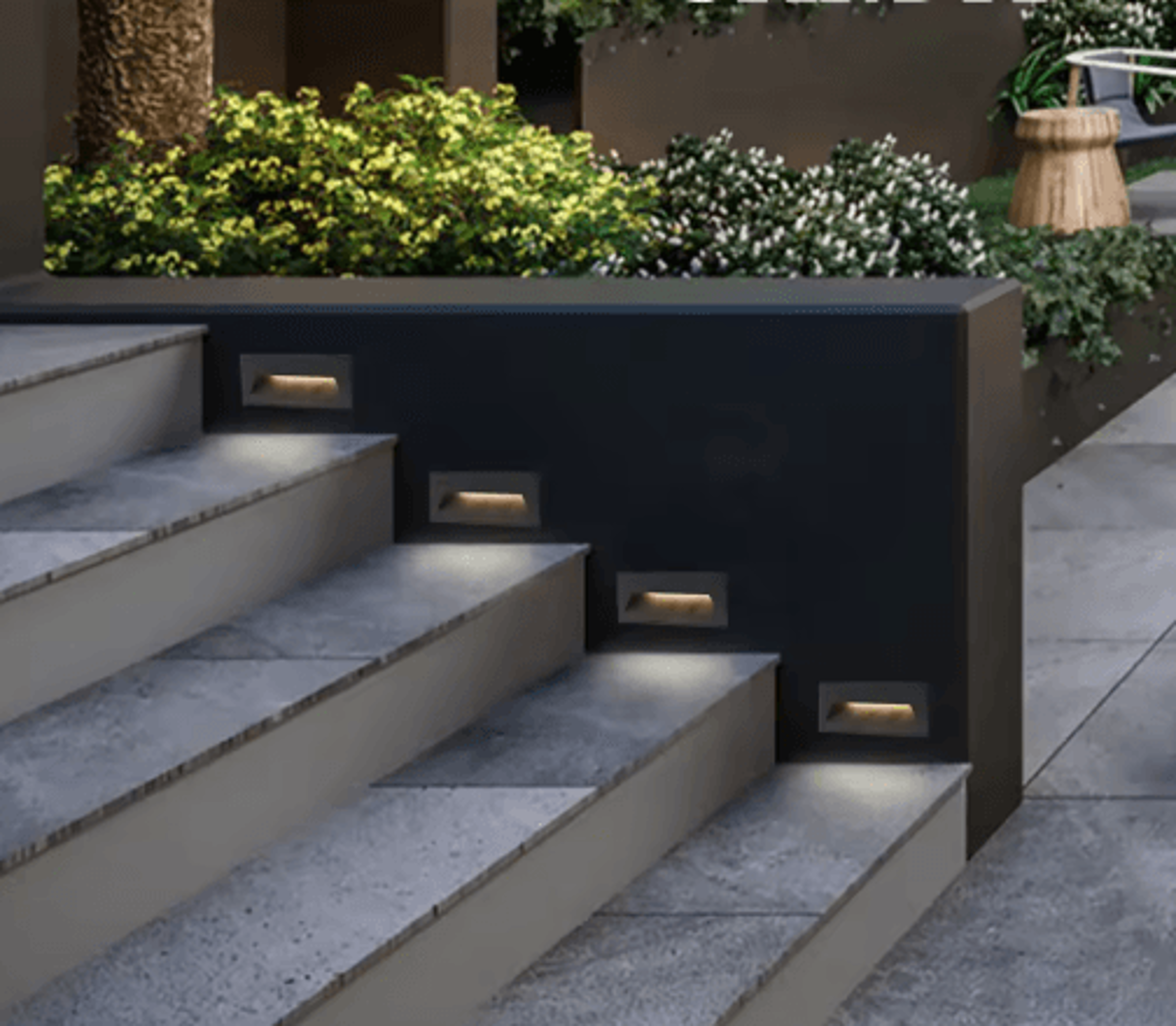 waterproof outdoor led stair light – 3w/6w wall step lamp for balcony and terrace