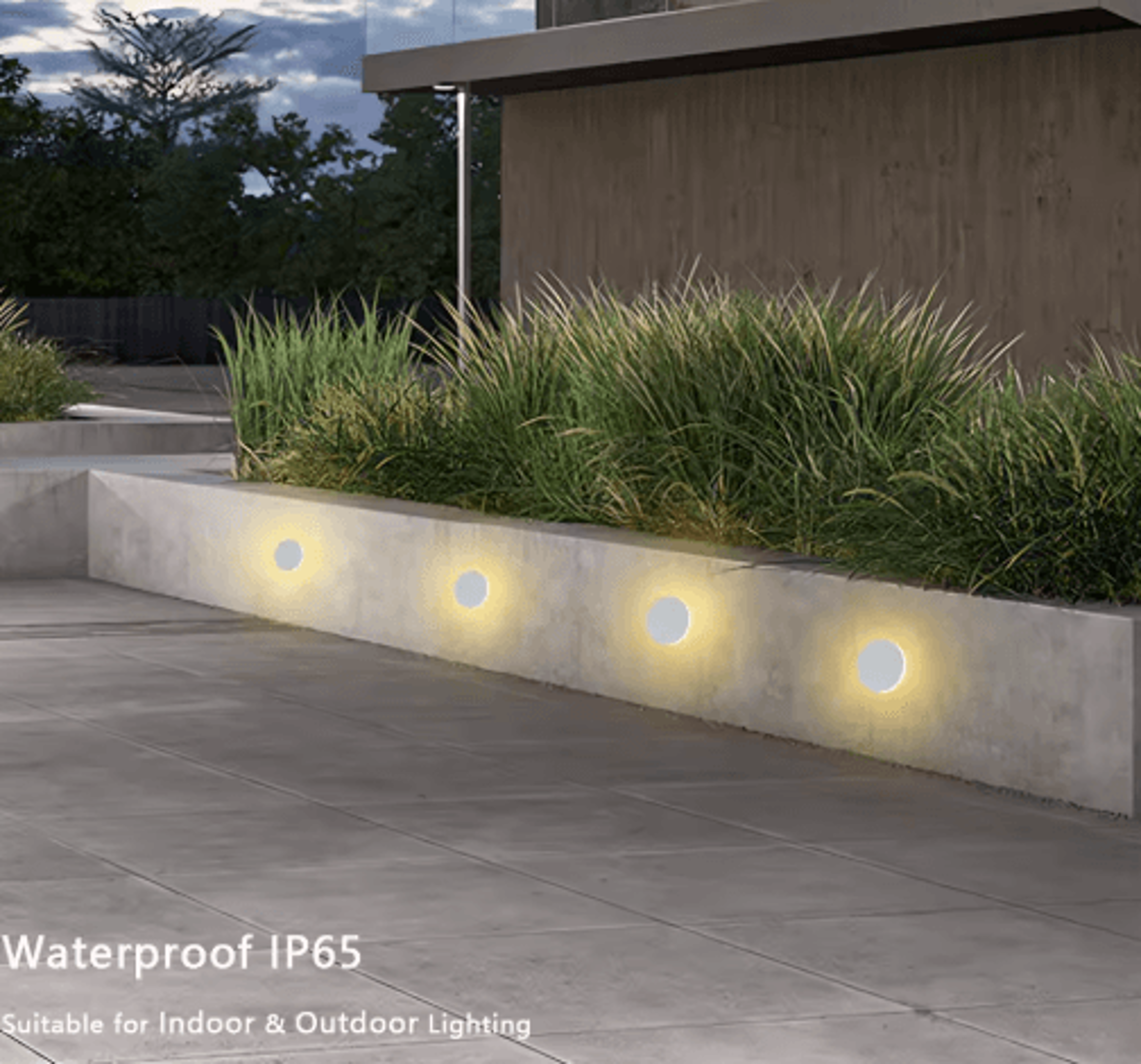 Waterproof Round LED Step Light  Recessed Wall Lamp For Indoor And Outdoor Use 7
