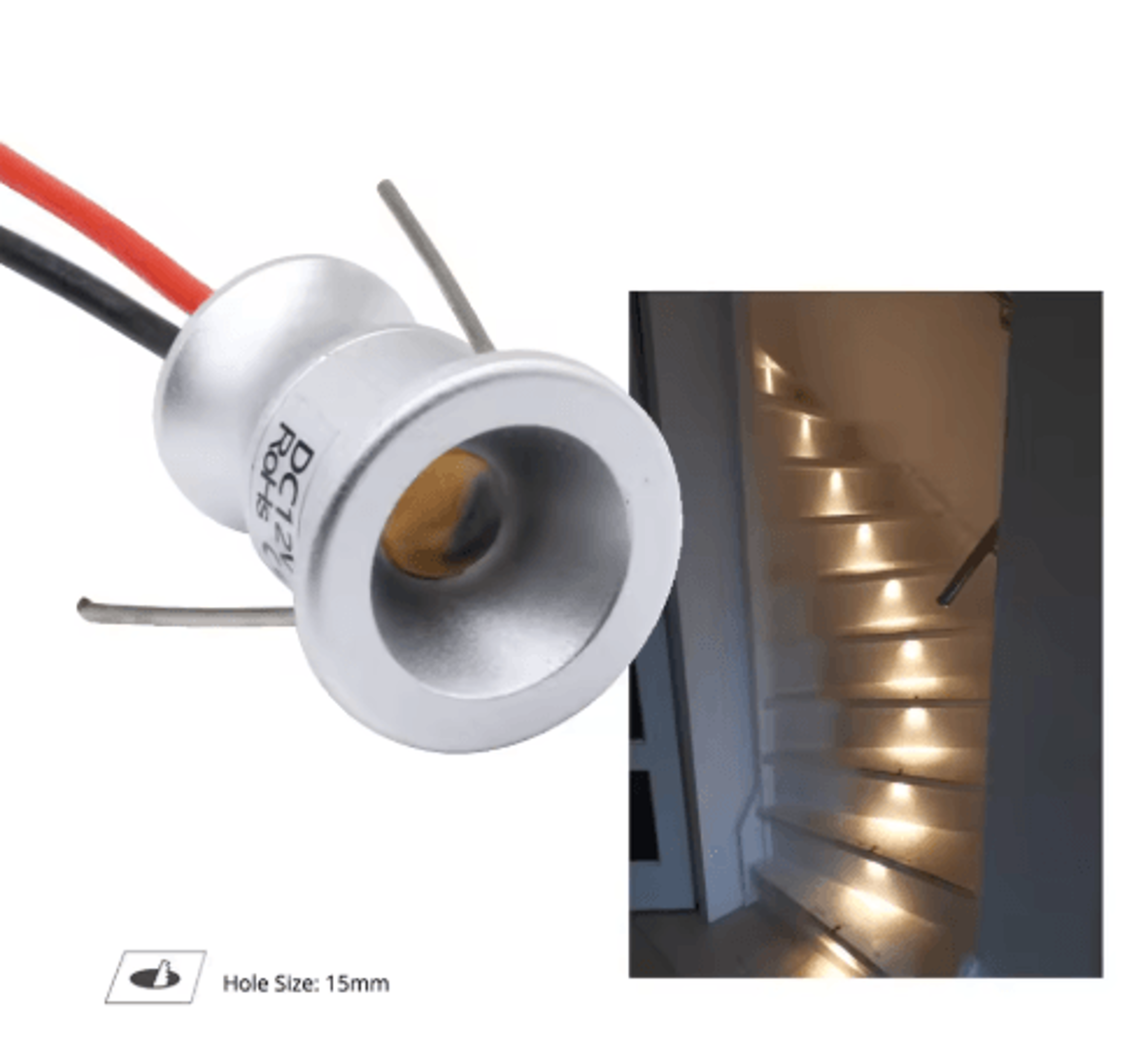 1w waterproof mini led spotlight – ip65 12v sauna and outdoor light