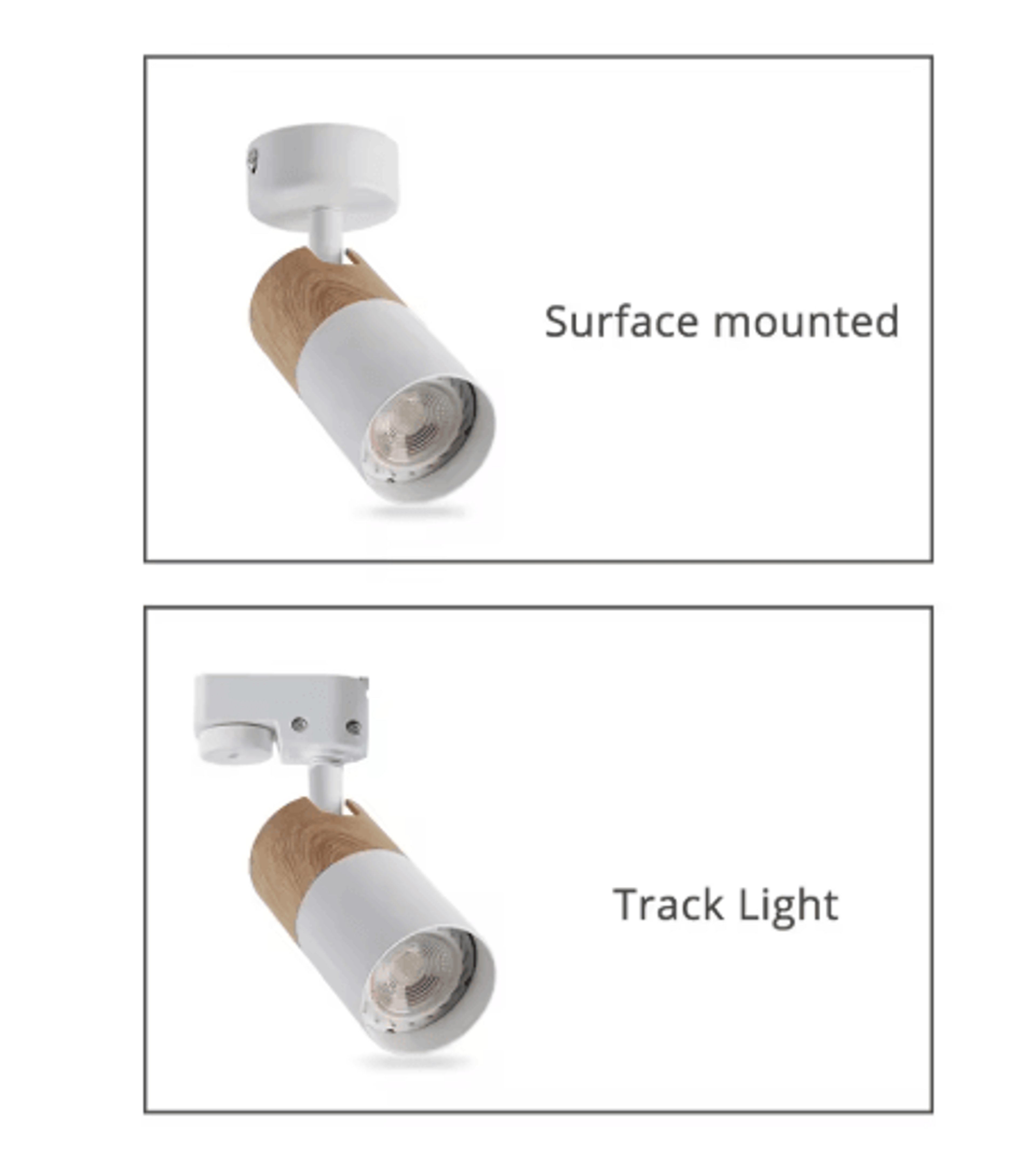 5W GU10 LED Track Spotlight  Adjustable Ceiling Rail Light Fixture 12
