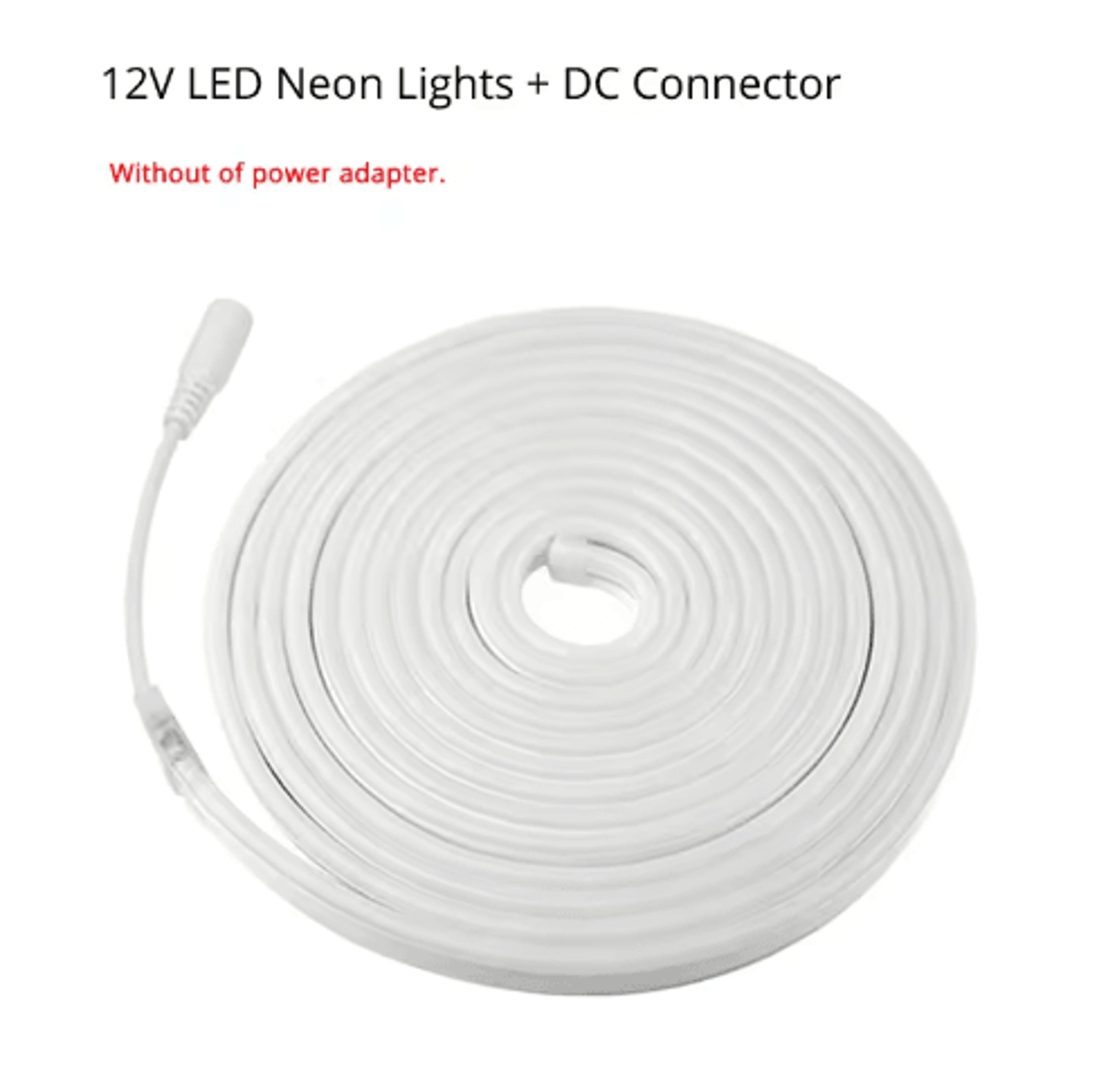 6mm Flexible LED Neon Strip Light  Dimmable Sensor Lighting Kit With Power Adapter 6