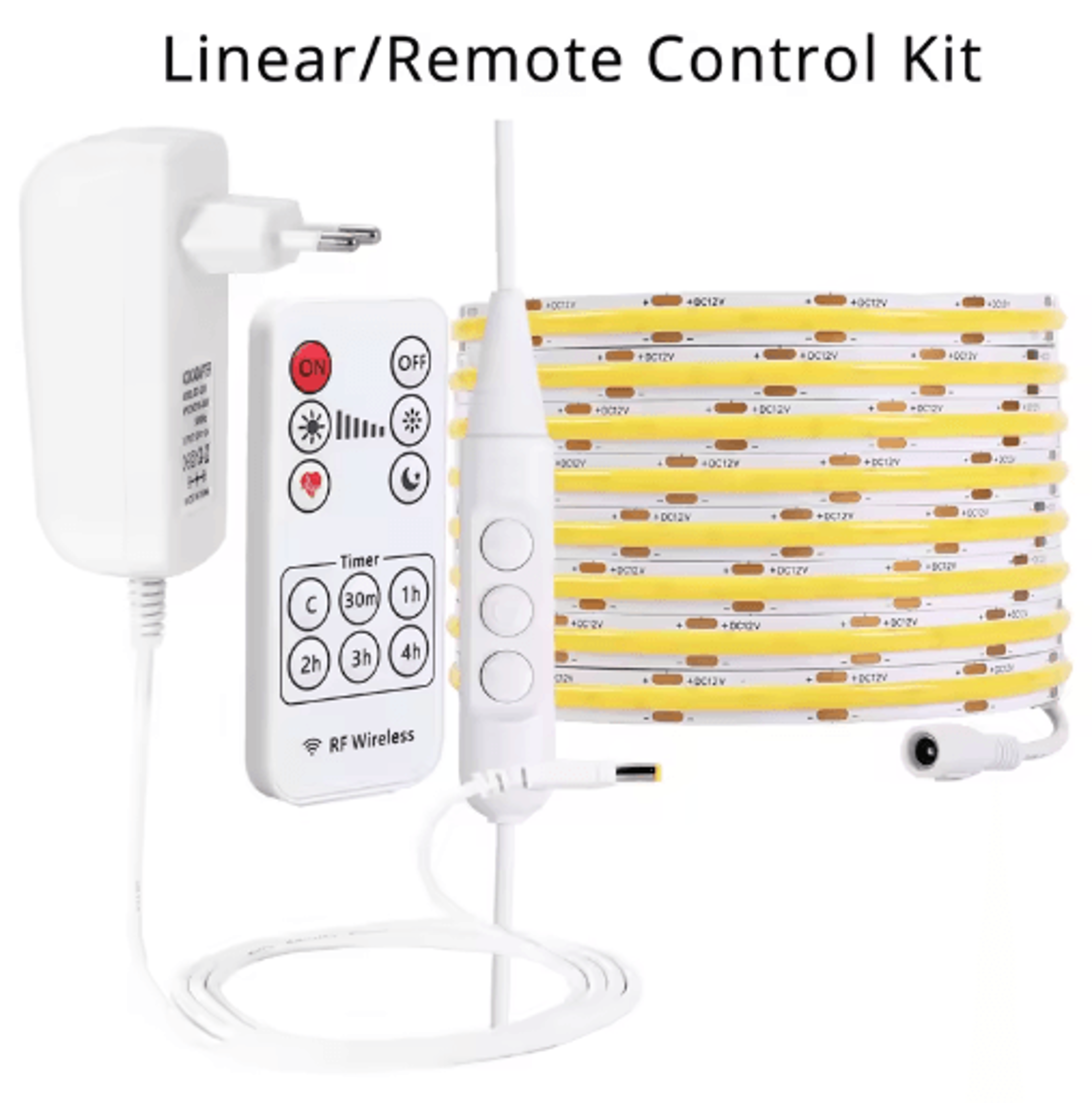 Flexible LED Strip Light Kit  PIR Motion Sensor With Touch Dimmer And Remote 5