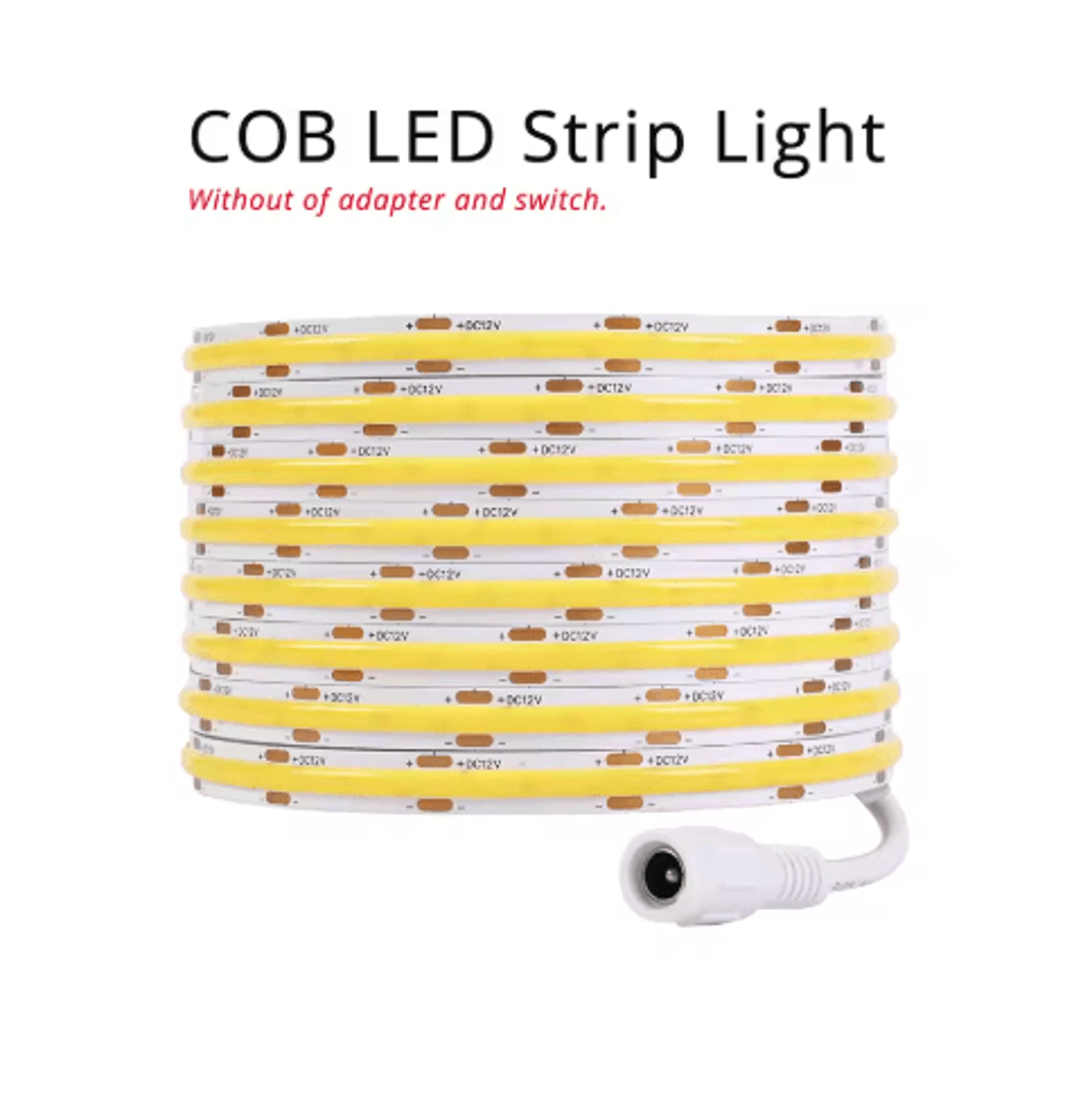 Flexible LED Strip Light Kit  PIR Motion Sensor With Touch Dimmer And Remote 8