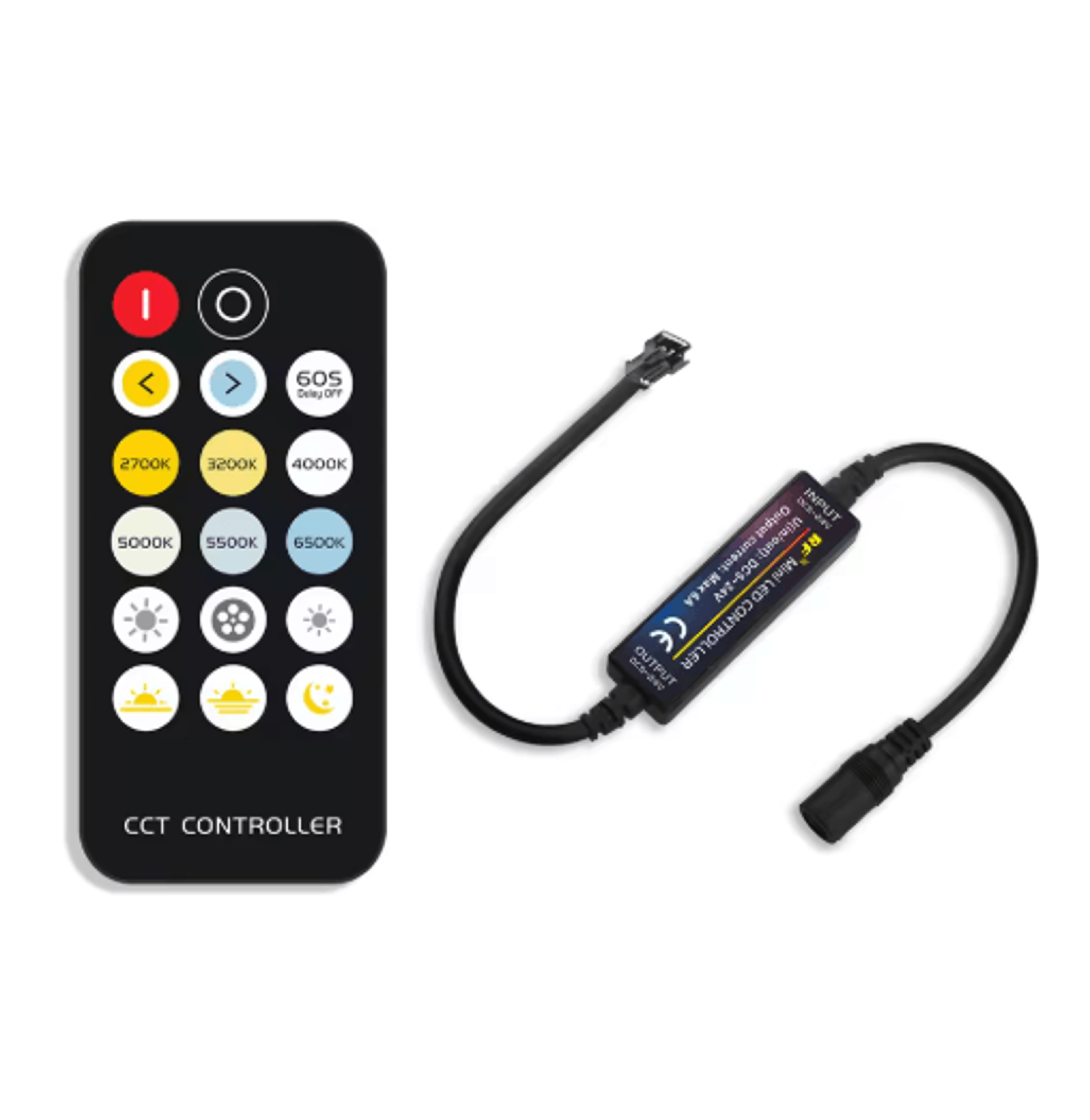 24V COB LED Strip Light Kit  3CCT Tunable White Dimmable Tape With Remote 7