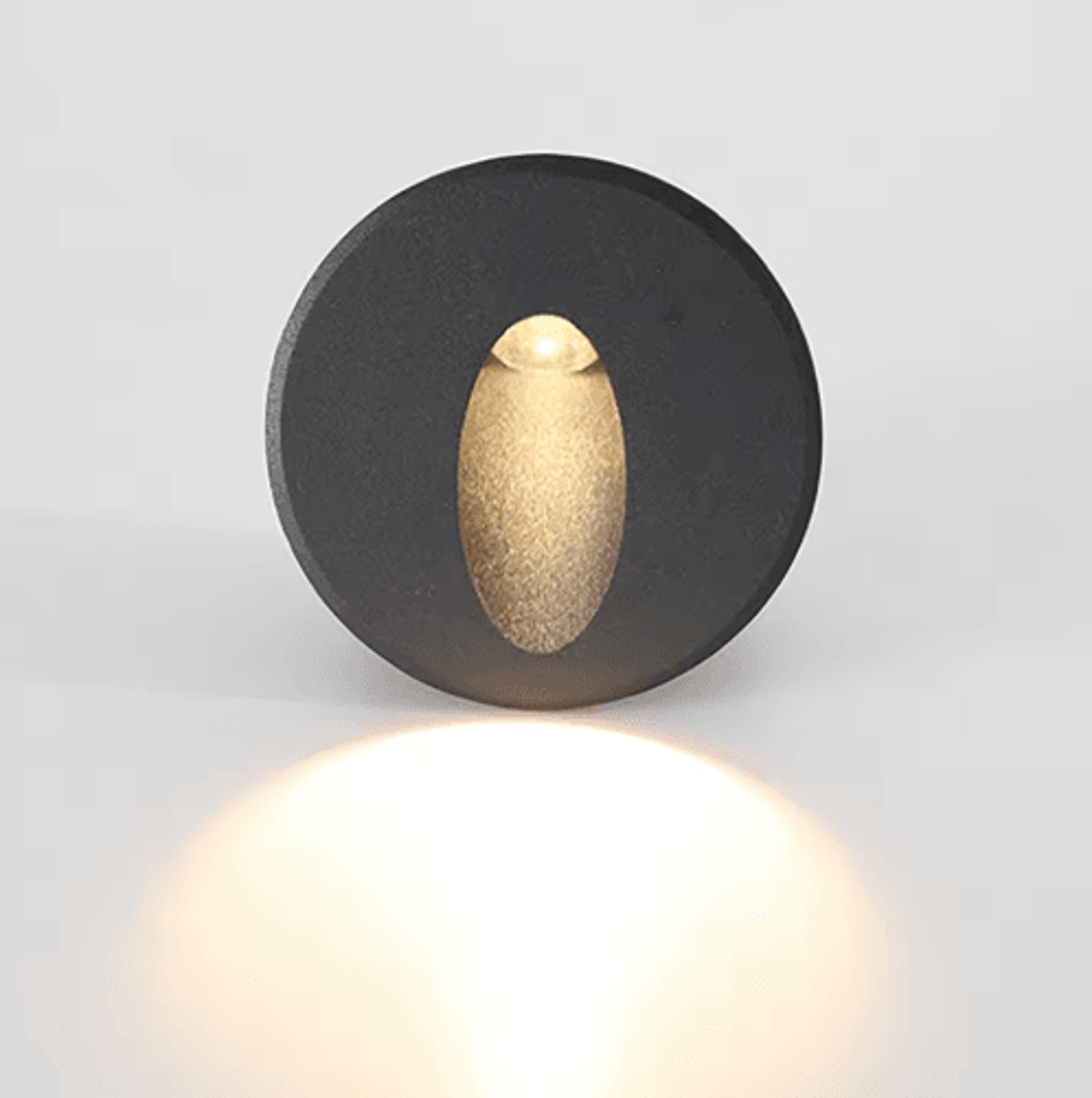 round recessed outdoor stair light – waterproof led wall step lamp