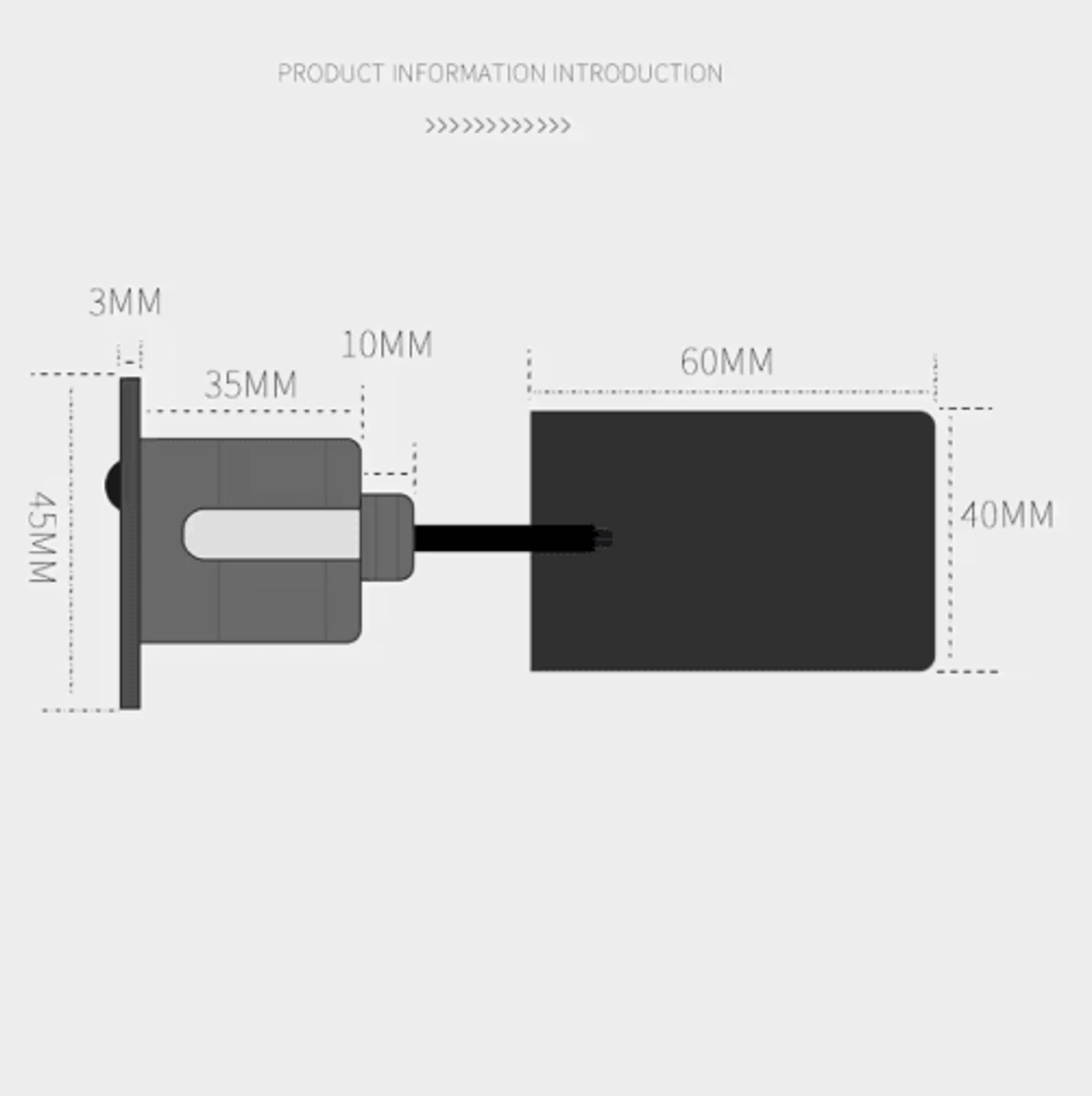 IP65 LED Motion Sensor Stair Light  45mm Round Recessed Wall Lamp 14