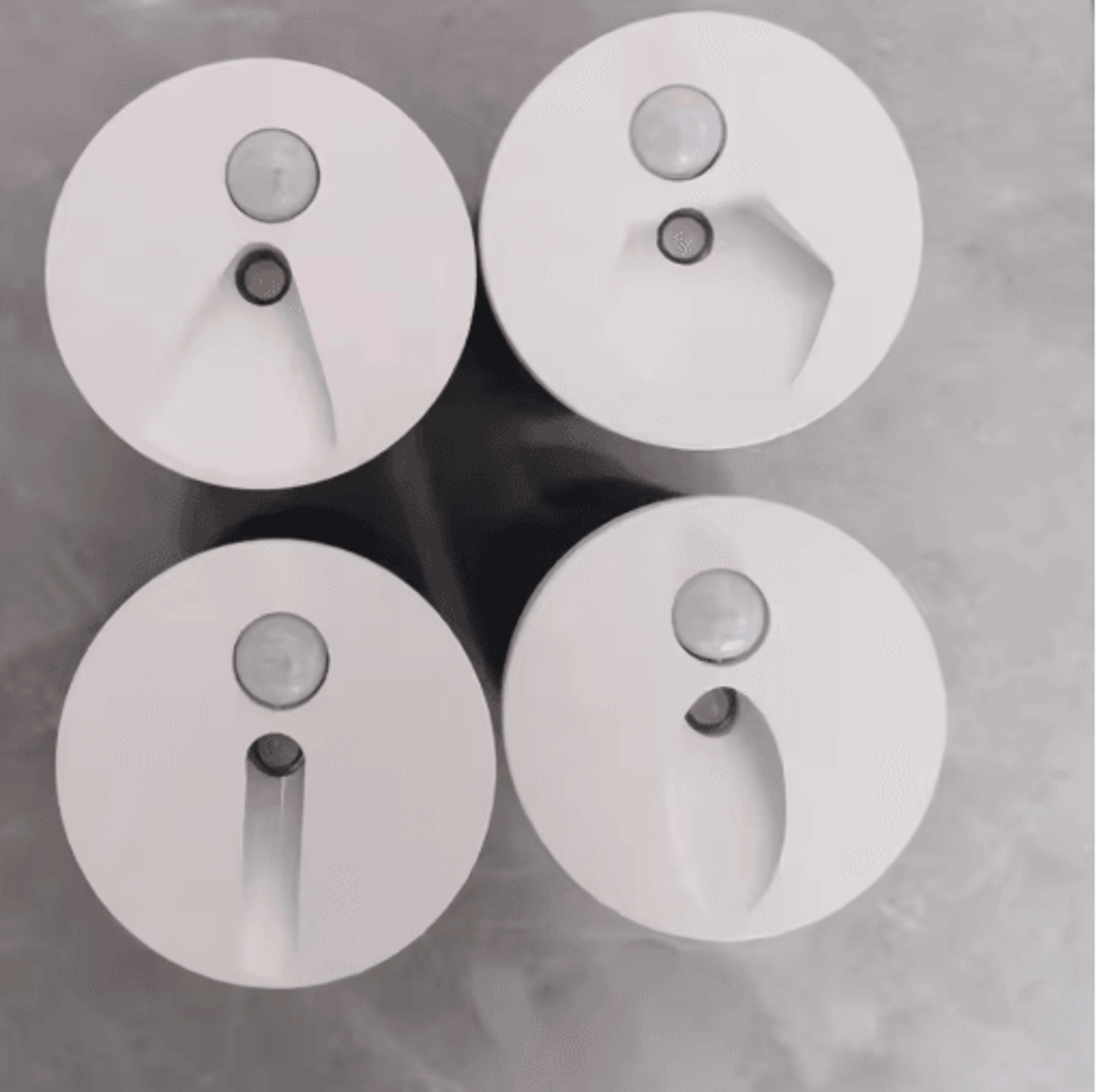 ip65 led motion sensor stair light – 45mm round recessed wall lamp
