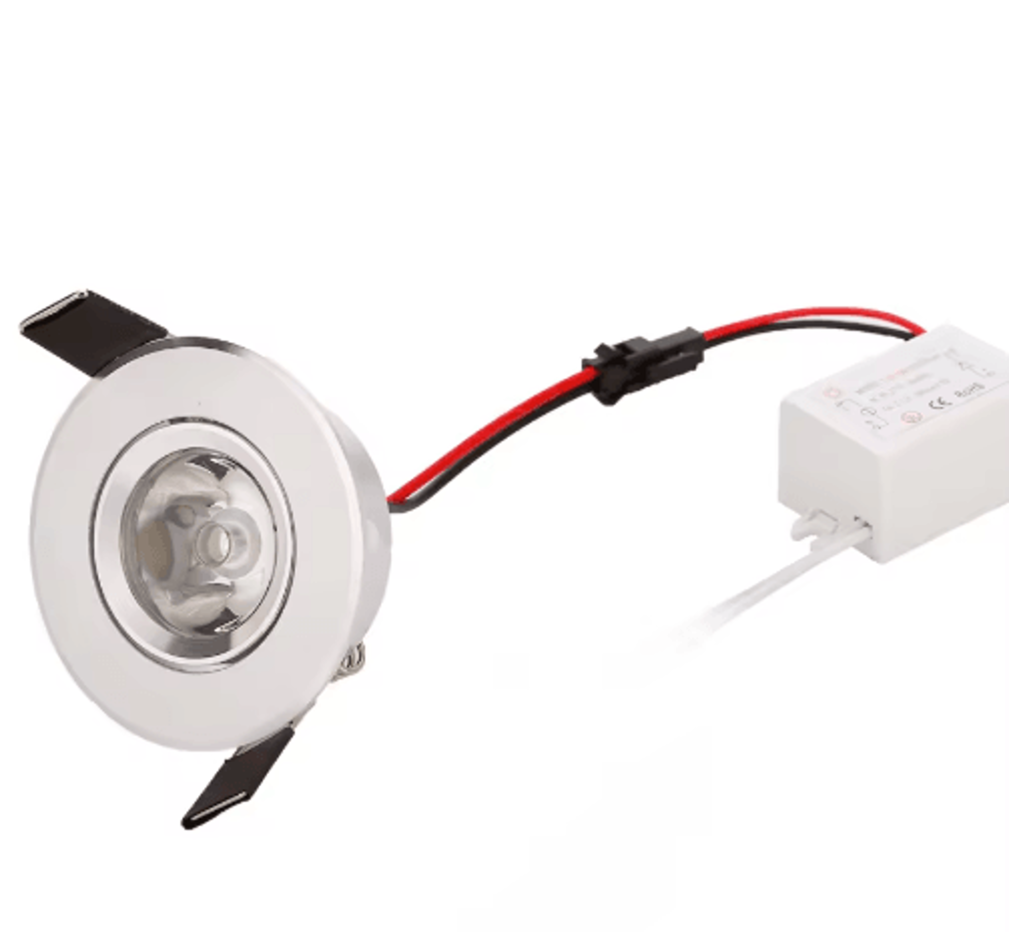 4pcs mini led recessed downlights – 1w/3w ceiling spotlights with driver