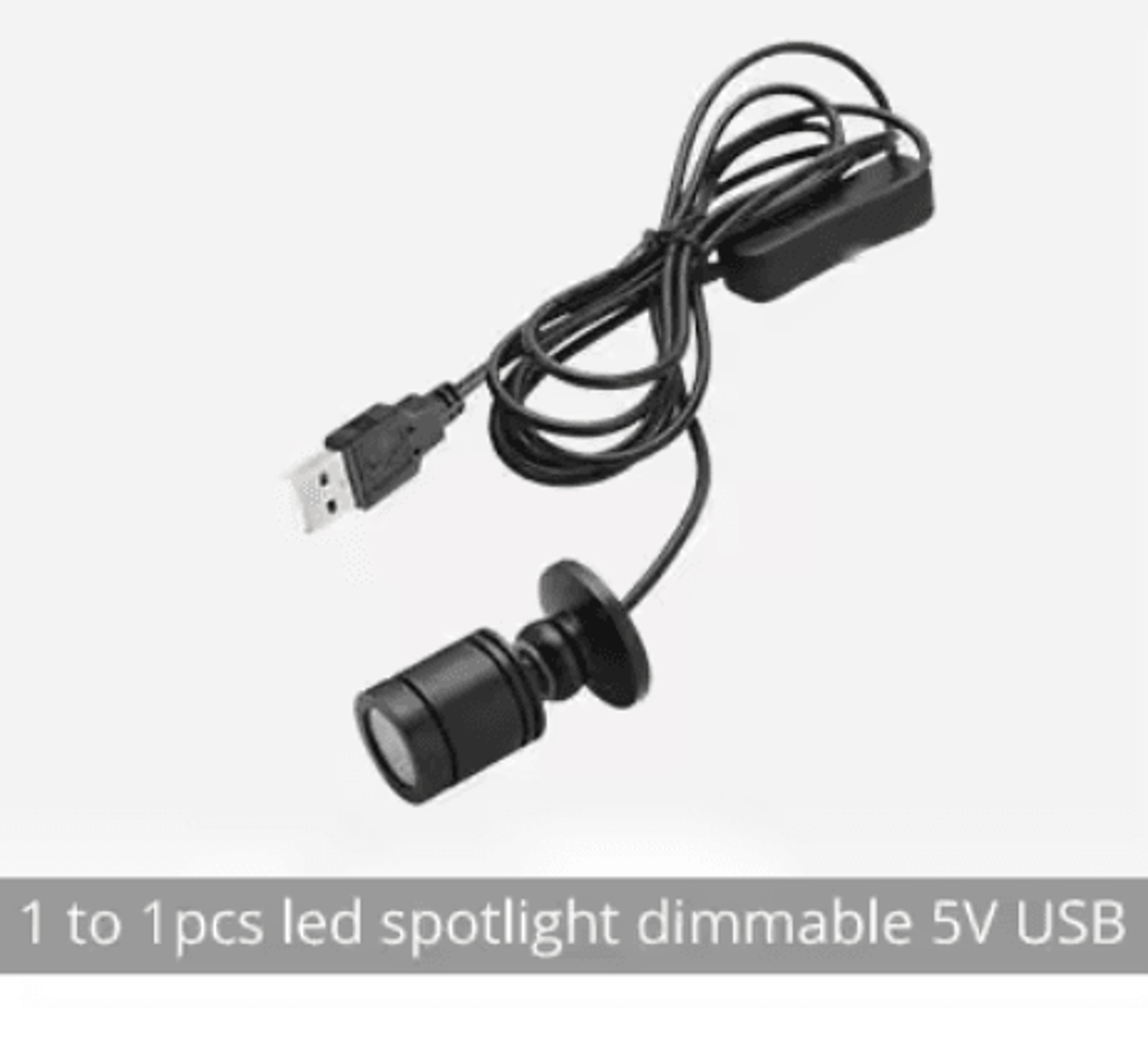 Mini 1W USB LED Spotlights  Dimmable 5V Cabinet And Display Lights 3