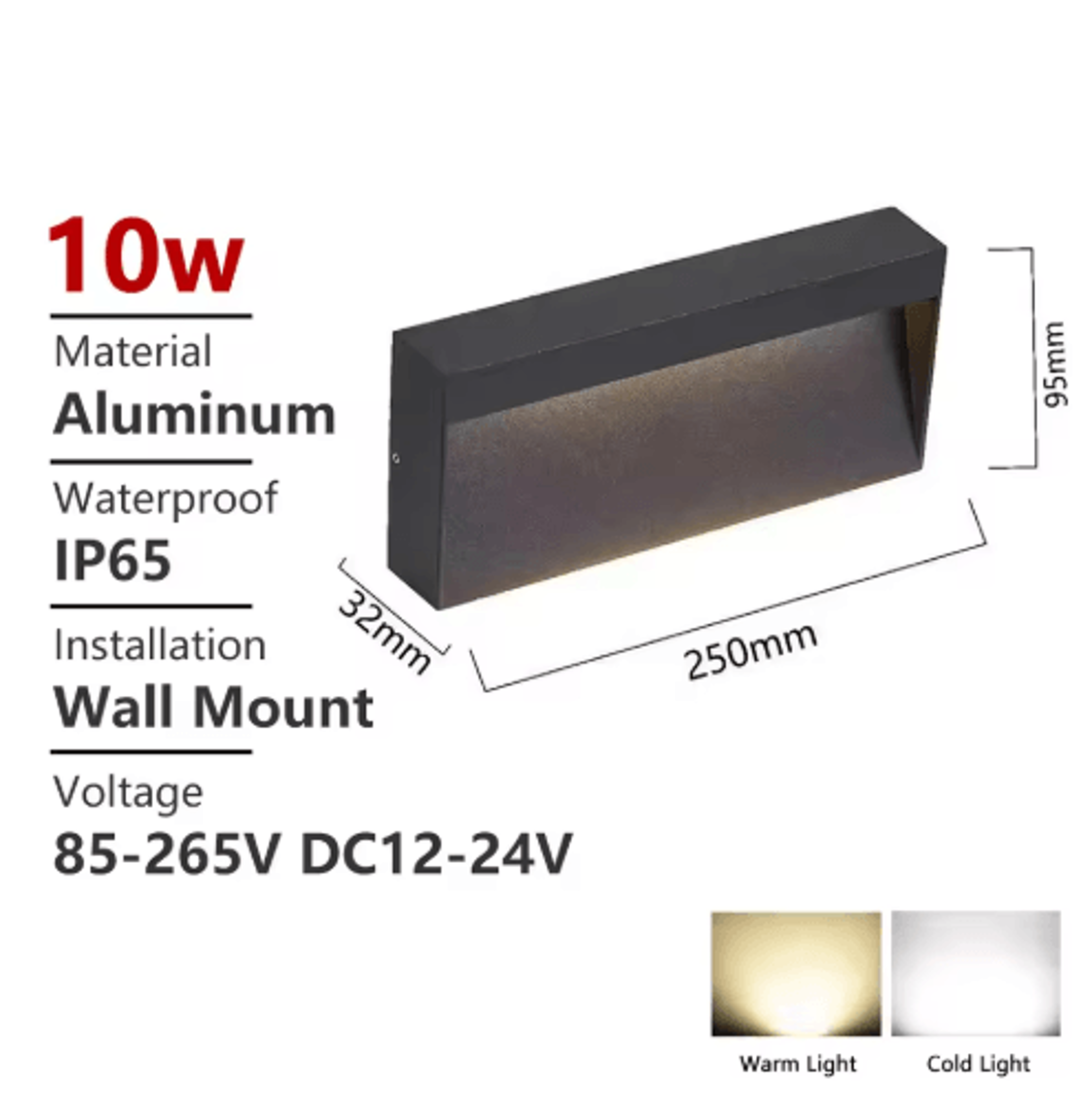 Waterproof Outdoor LED Stair Light  Surface Mounted Wall Lamp For Porch And Terrace 4