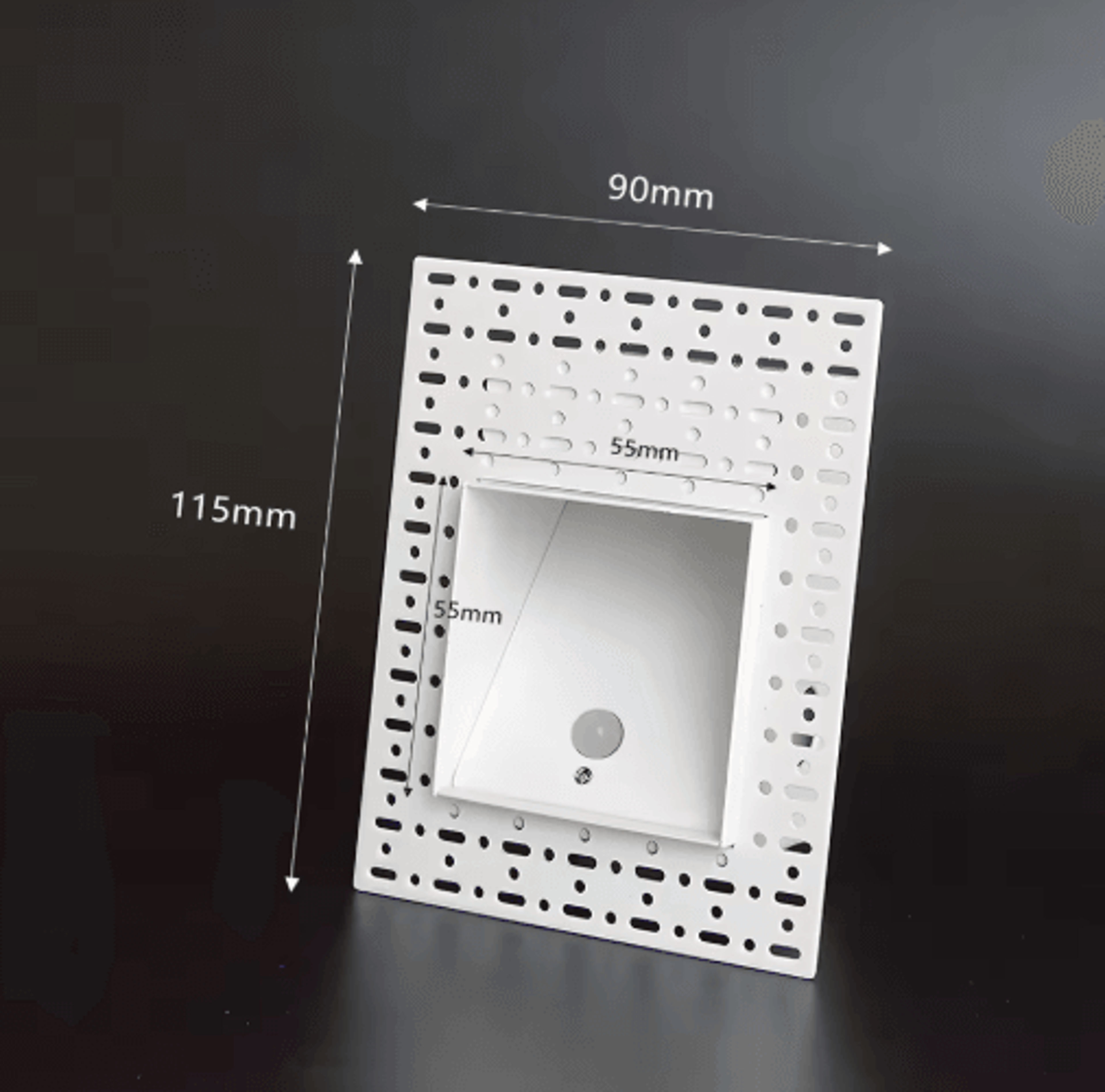 3W LED Motion Sensor Stair Light  Frameless Recessed Wall Sconce 5
