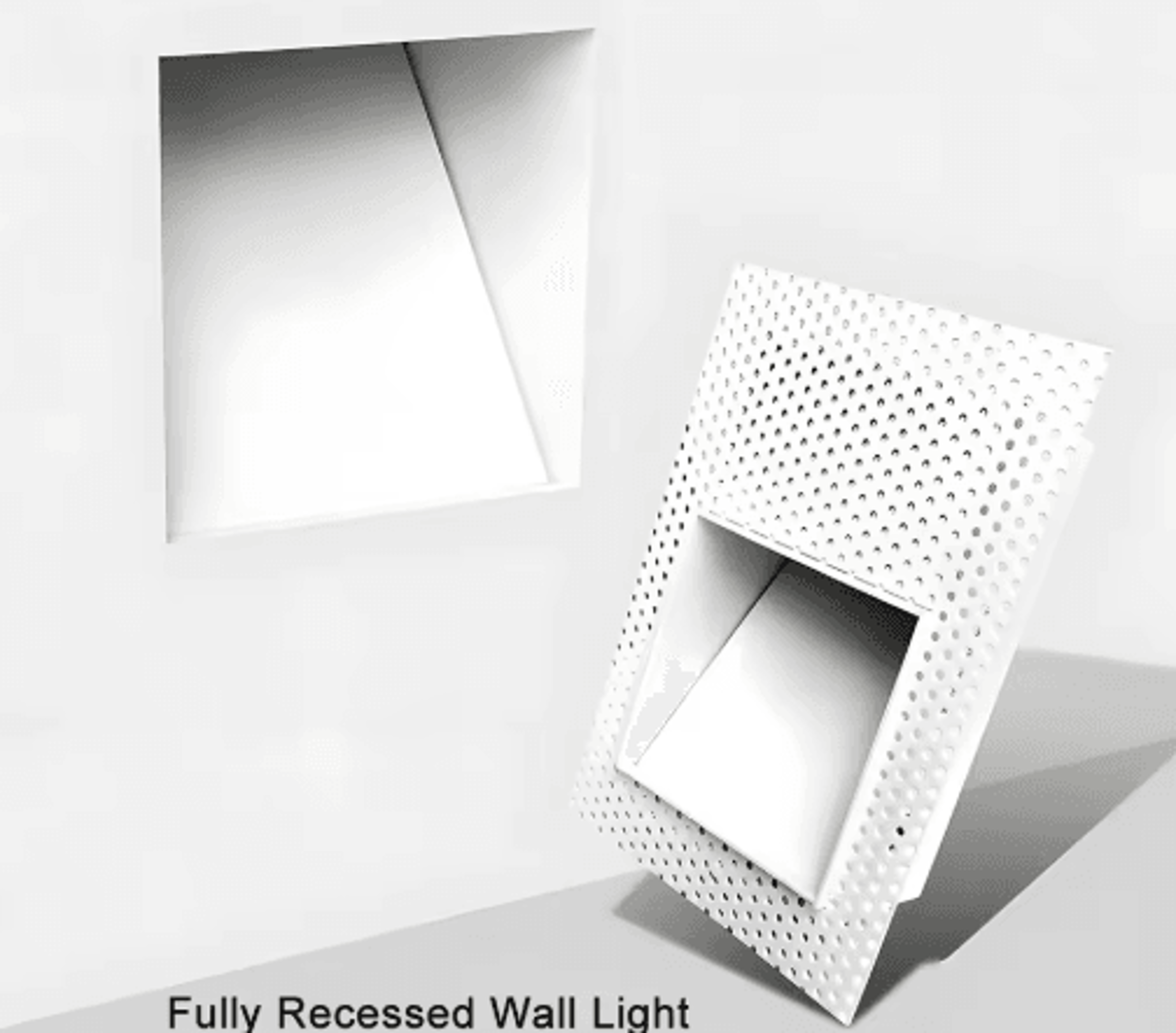 3W LED Motion Sensor Stair Light  Frameless Recessed Wall Sconce 11