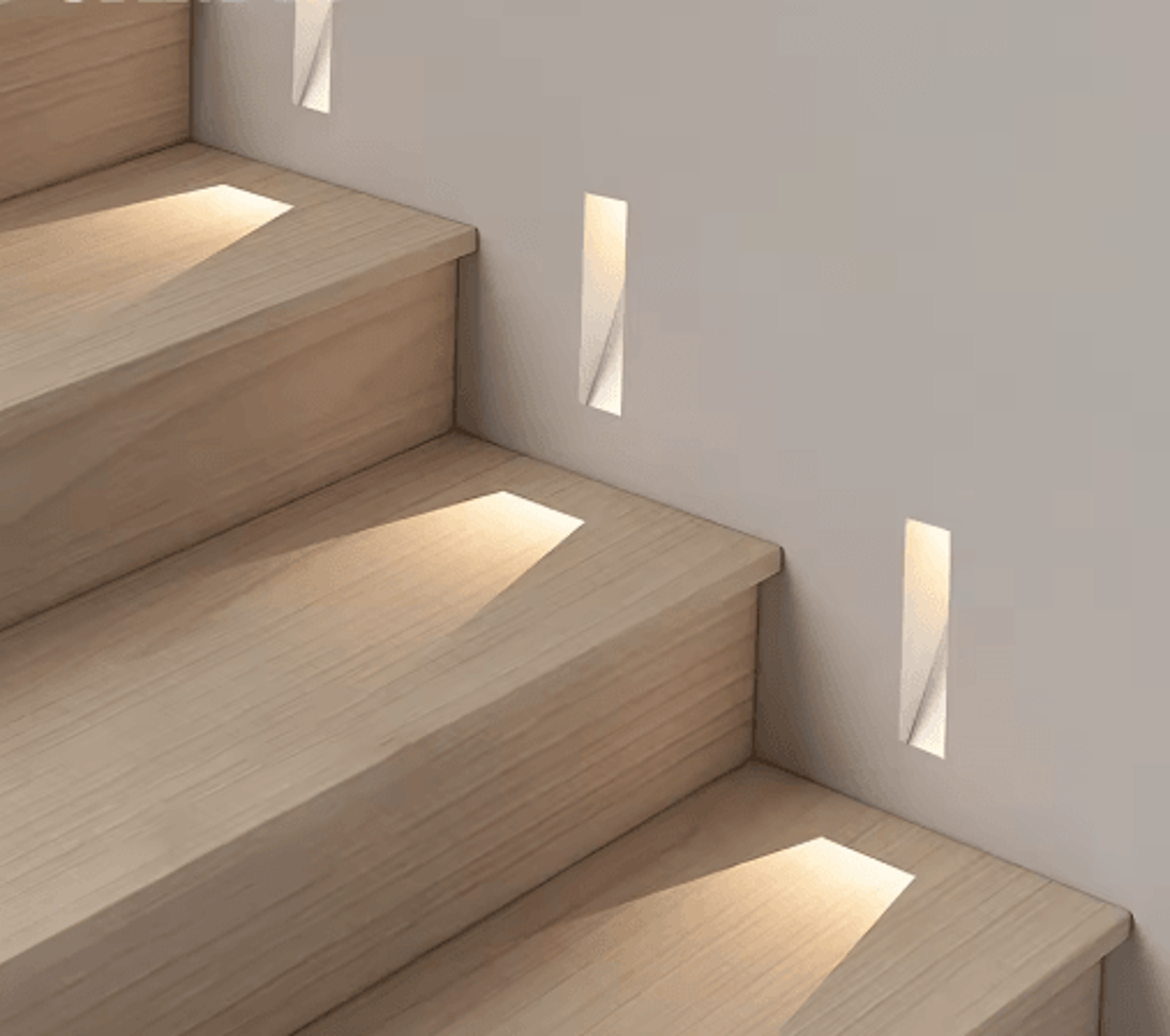 3w led motion sensor stair light – frameless recessed wall sconce