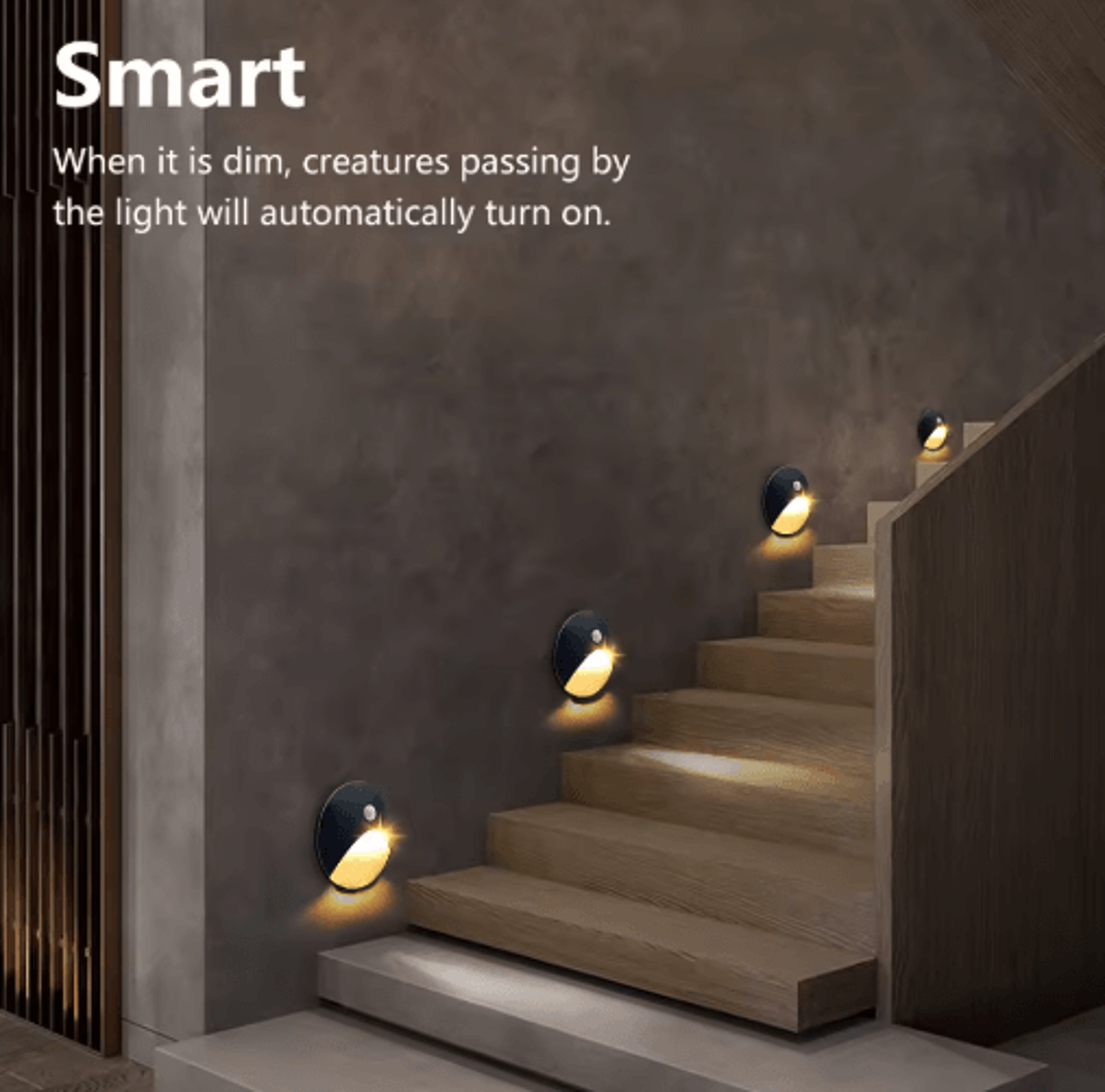 Waterproof LED Motion Sensor Step Light  Recessed Outdoor Wall Lamp With 60mm Box 7