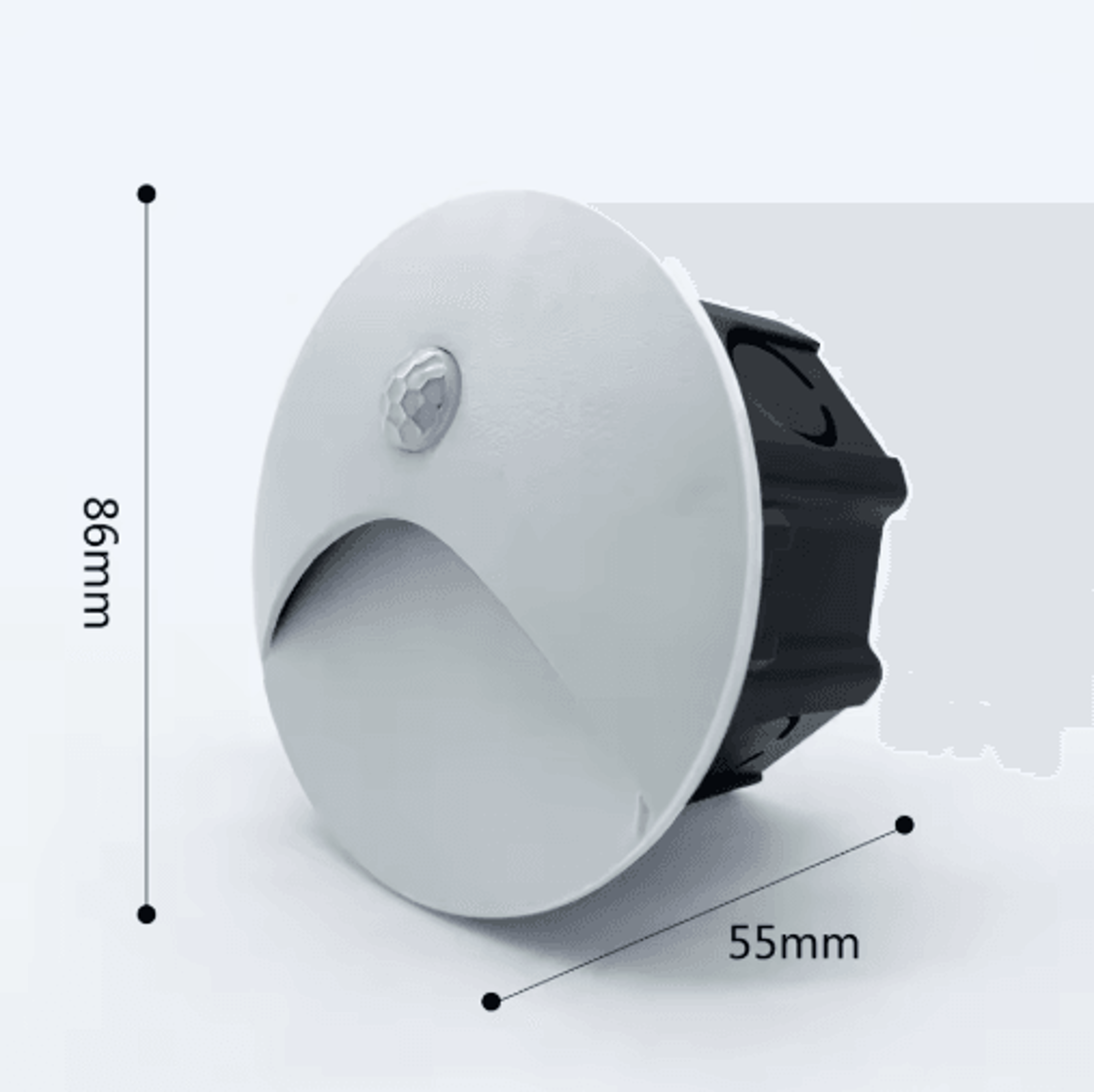 Waterproof LED Motion Sensor Step Light  Recessed Outdoor Wall Lamp With 60mm Box 5