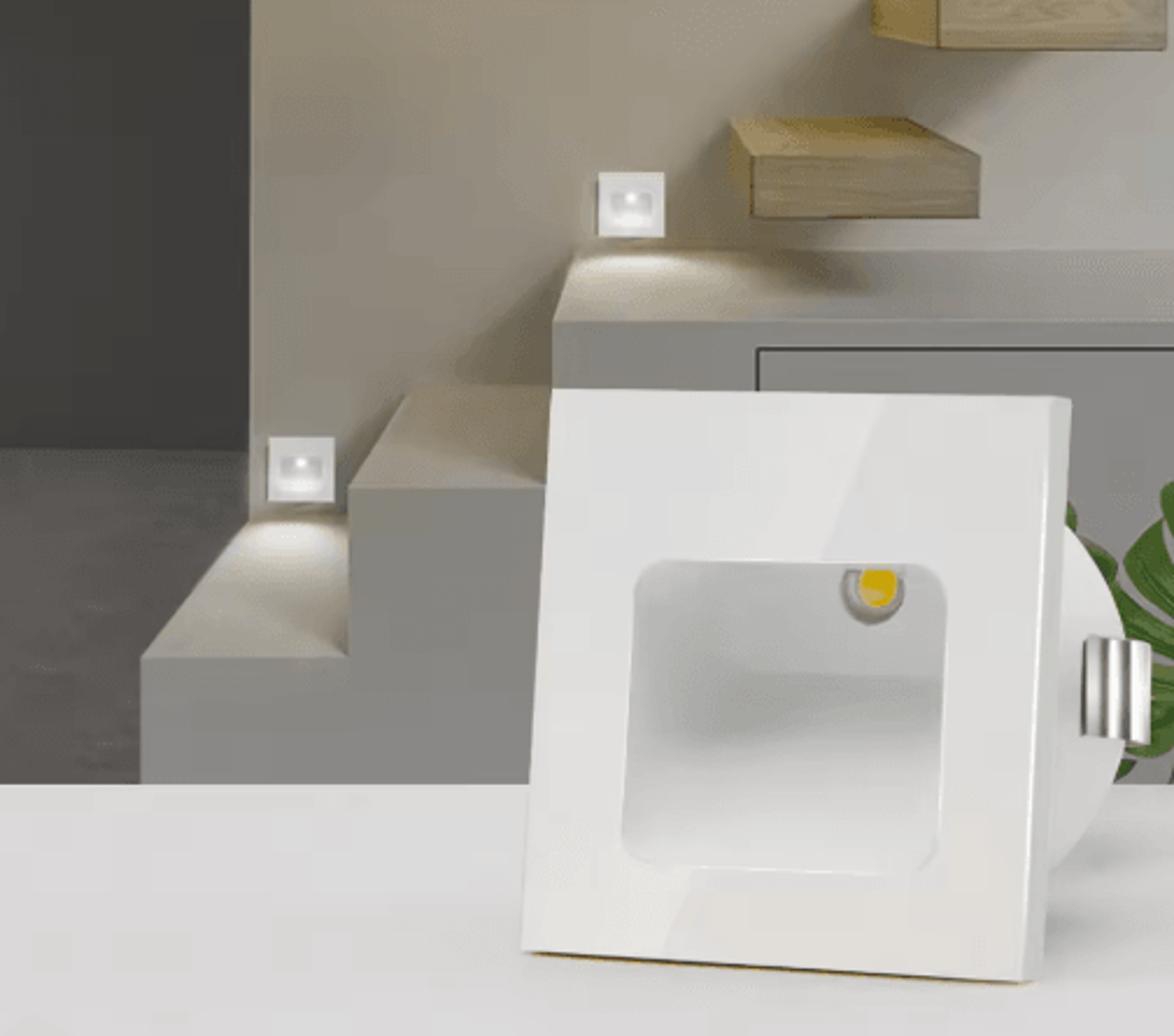 1w mini led recessed stair light – aluminum wall step lamp in black or white