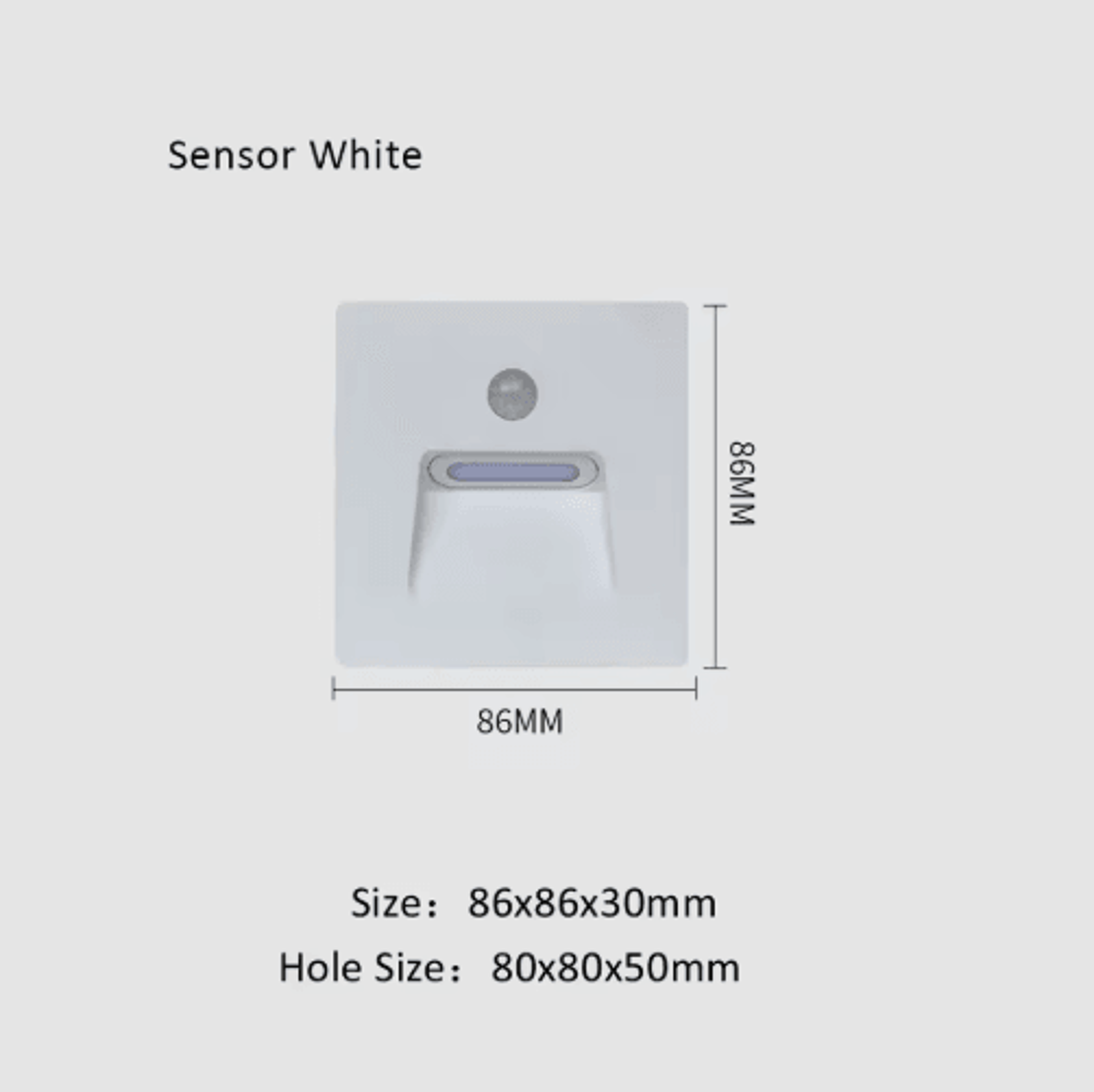LED Motion Sensor Stair Light  Waterproof Recessed Step Lamp With Gradual Brightening 2