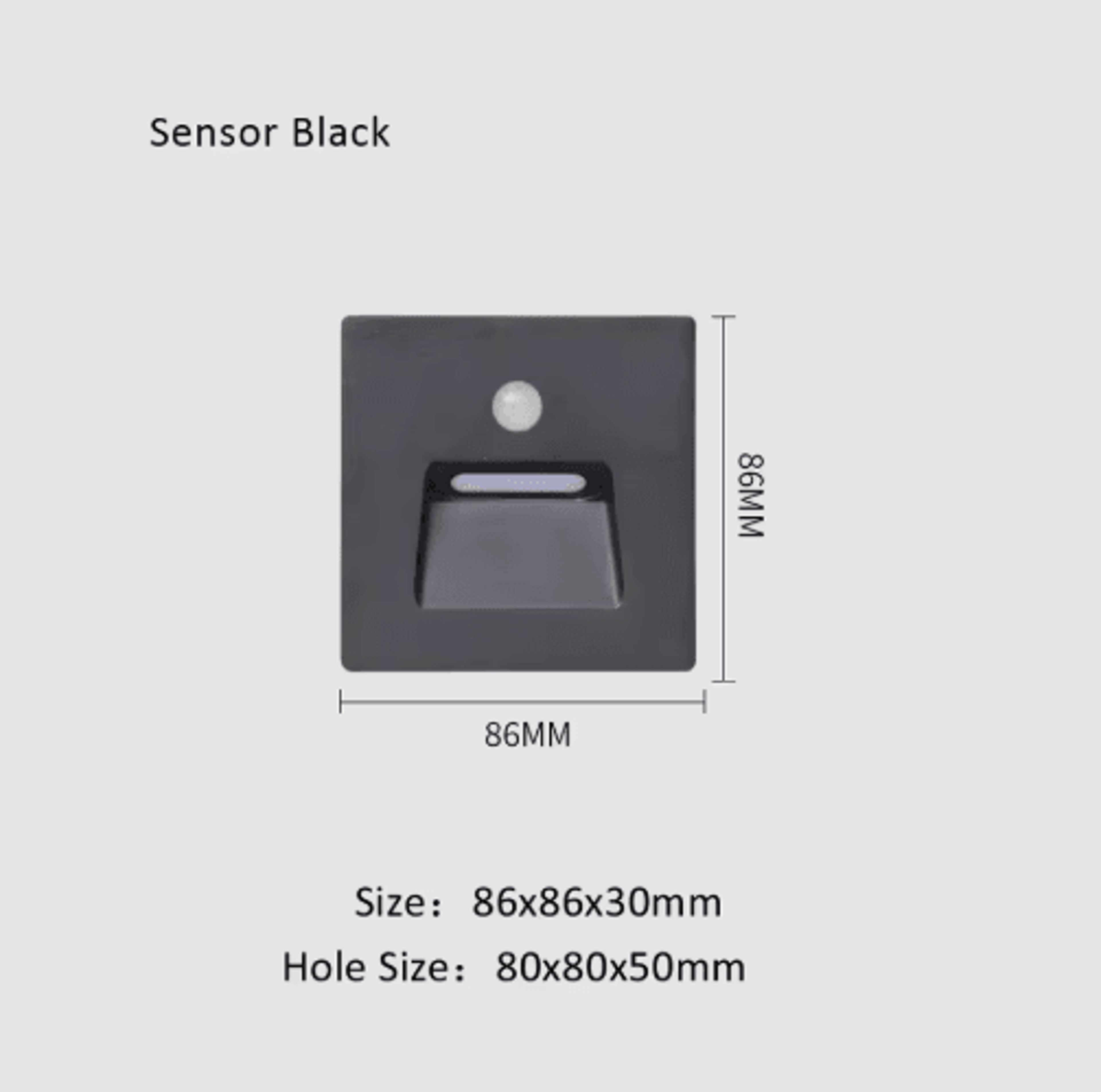 LED Motion Sensor Stair Light  Waterproof Recessed Step Lamp With Gradual Brightening 7