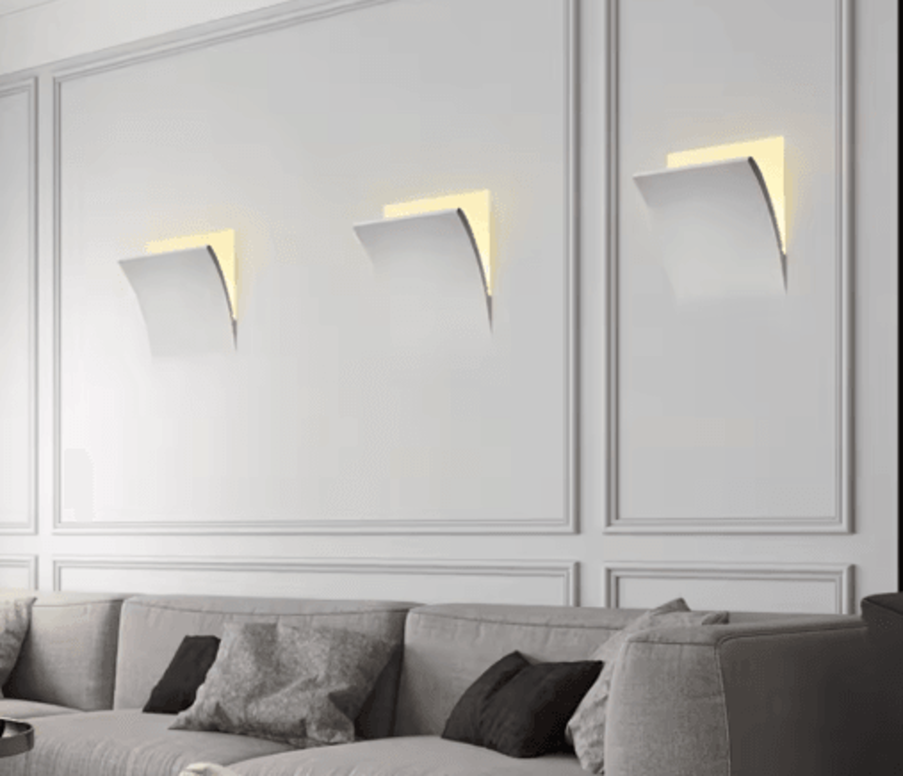 modern recessed gypsum wall light – minimalist bedside lamp for indoor lighting