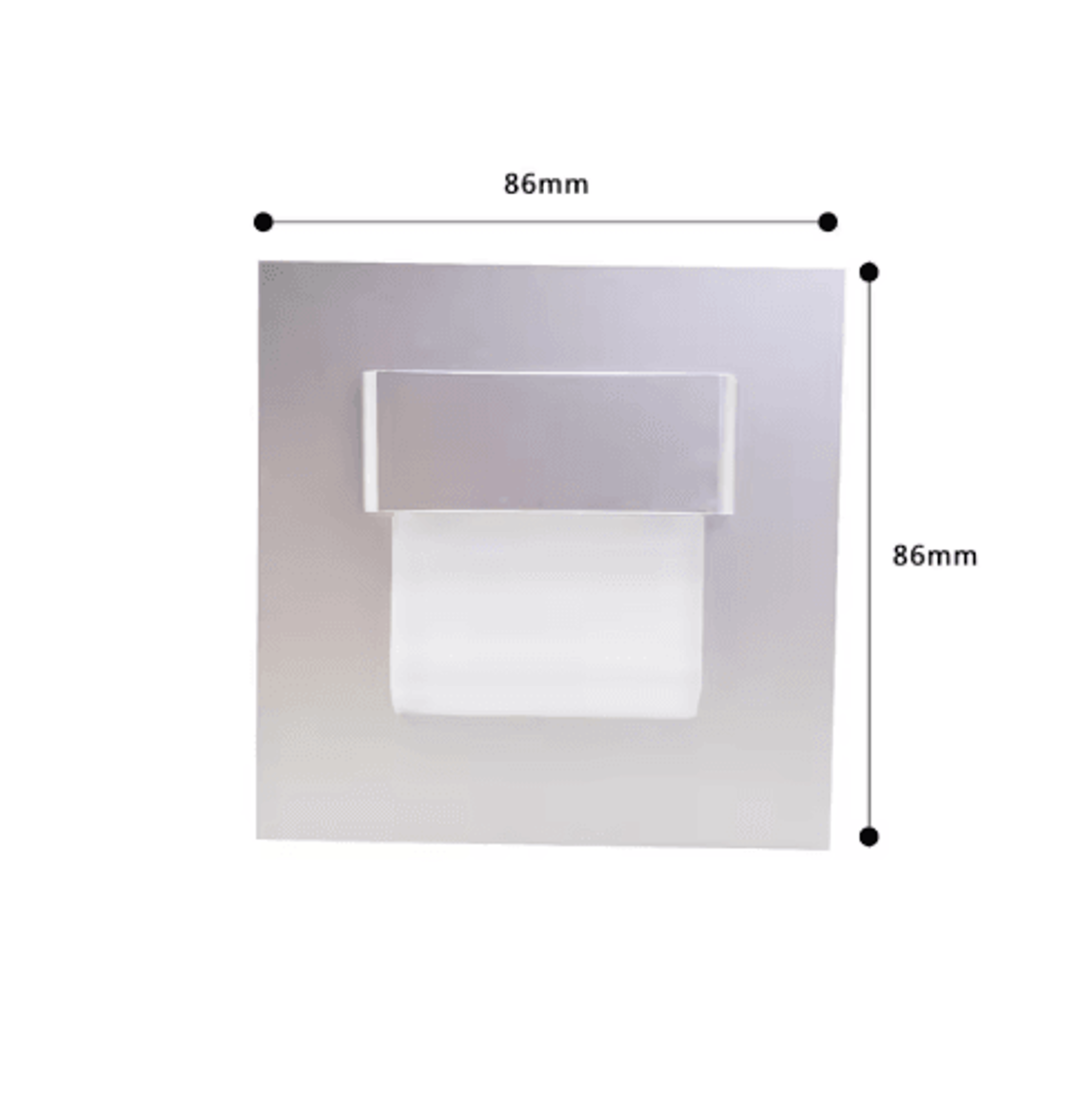 Recessed LED Stair Light  Motion Sensor Wall Lamp With Mounting Box 8