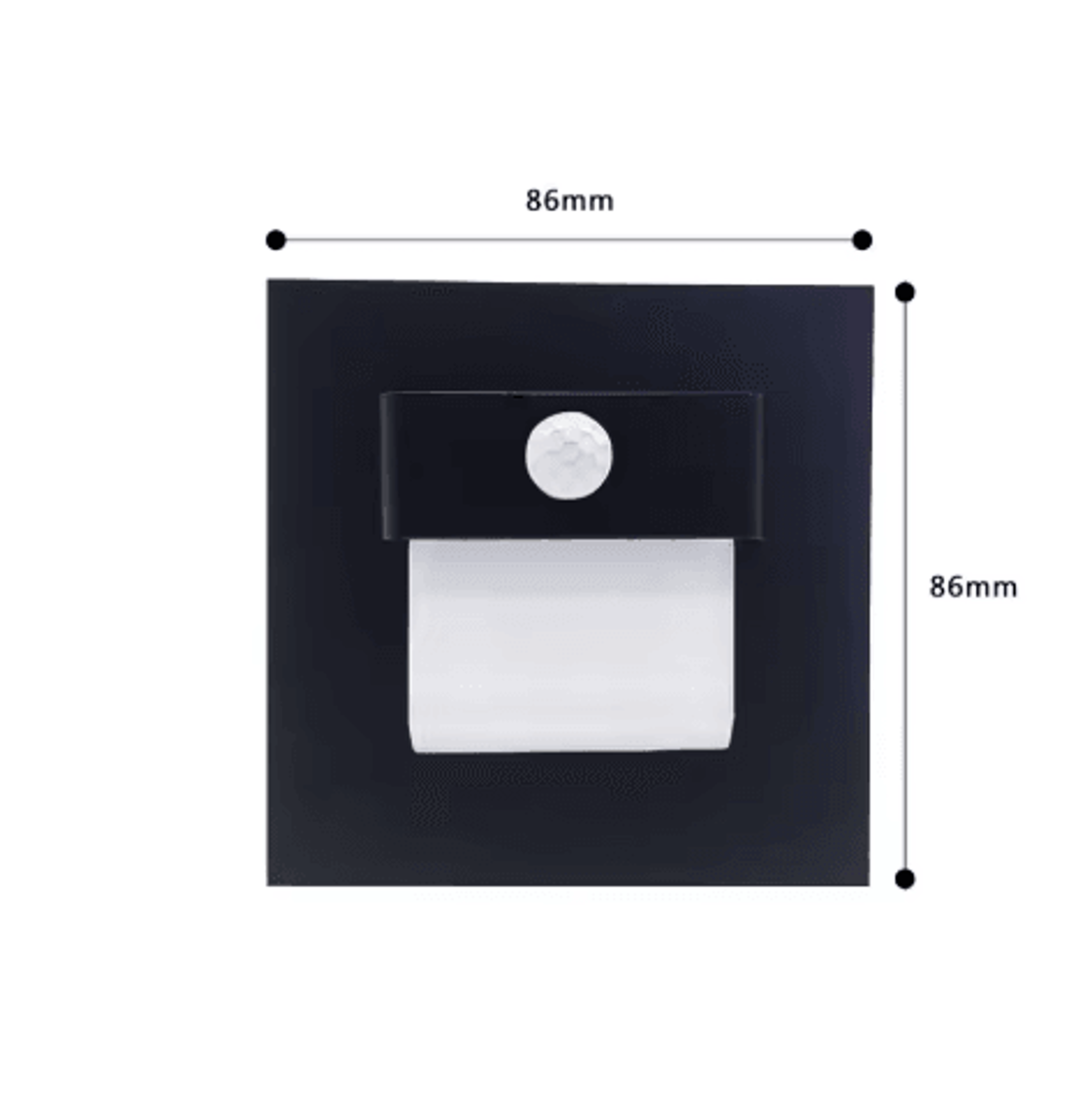 Recessed LED Stair Light  Motion Sensor Wall Lamp With Mounting Box 15