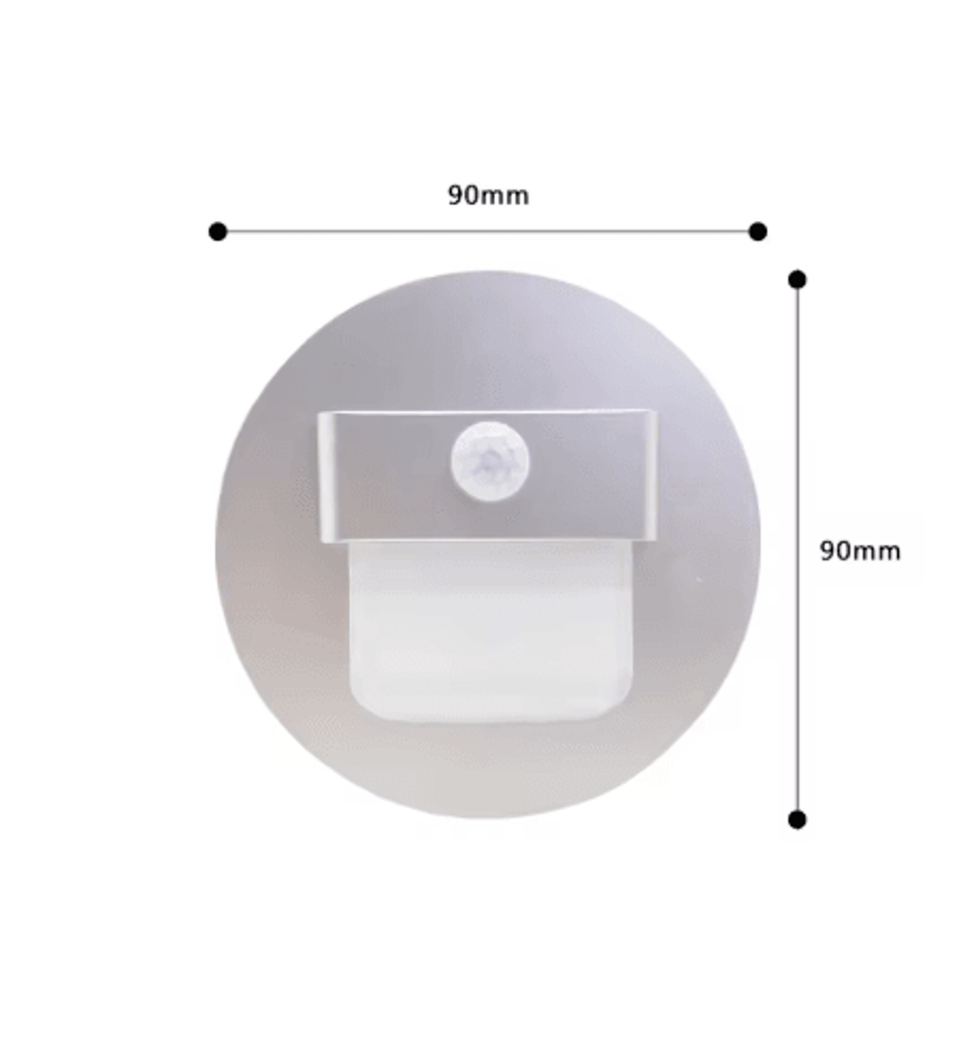 Recessed LED Stair Light  Motion Sensor Wall Lamp With Mounting Box 5