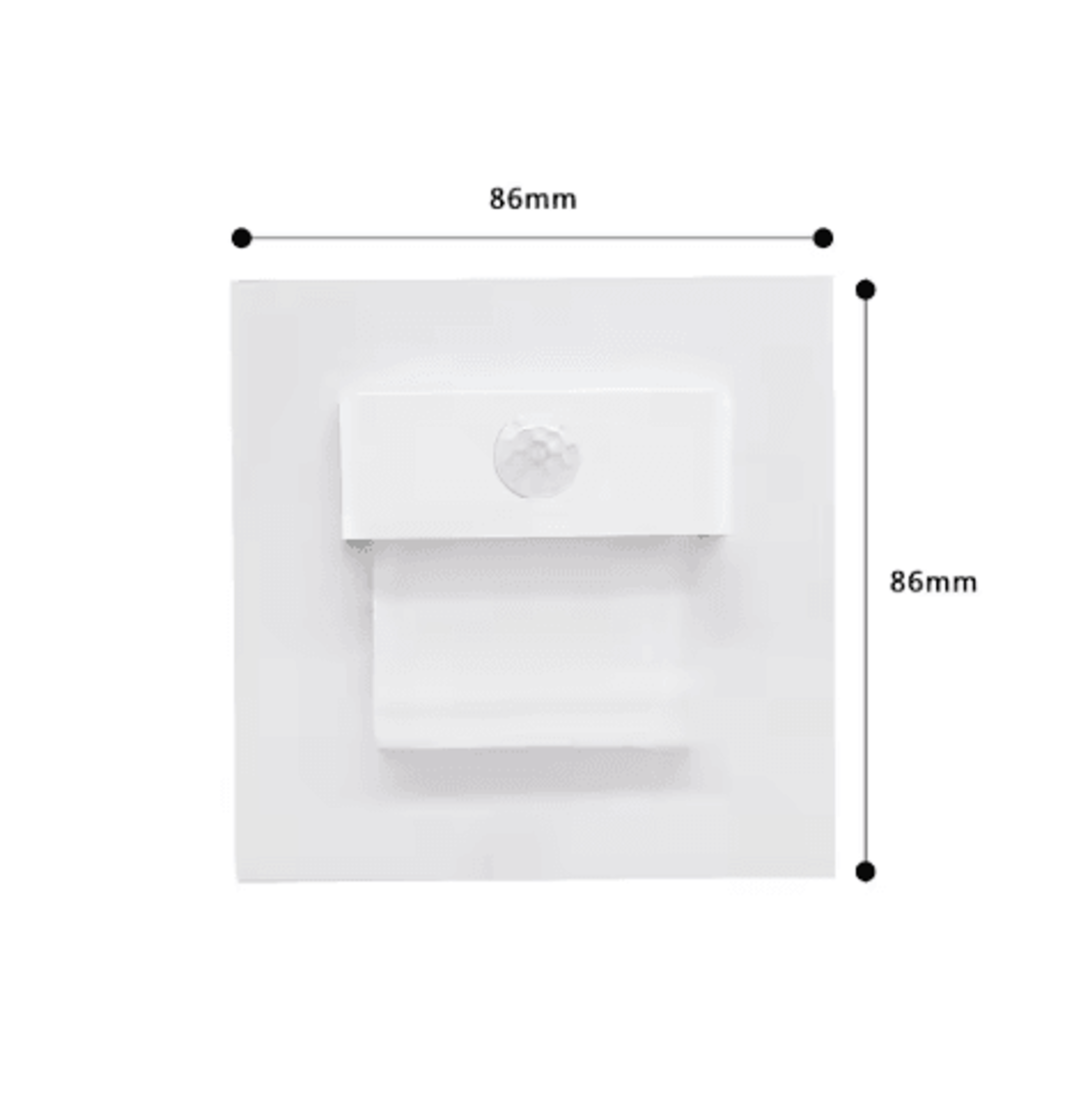 Recessed LED Stair Light  Motion Sensor Wall Lamp With Mounting Box 12