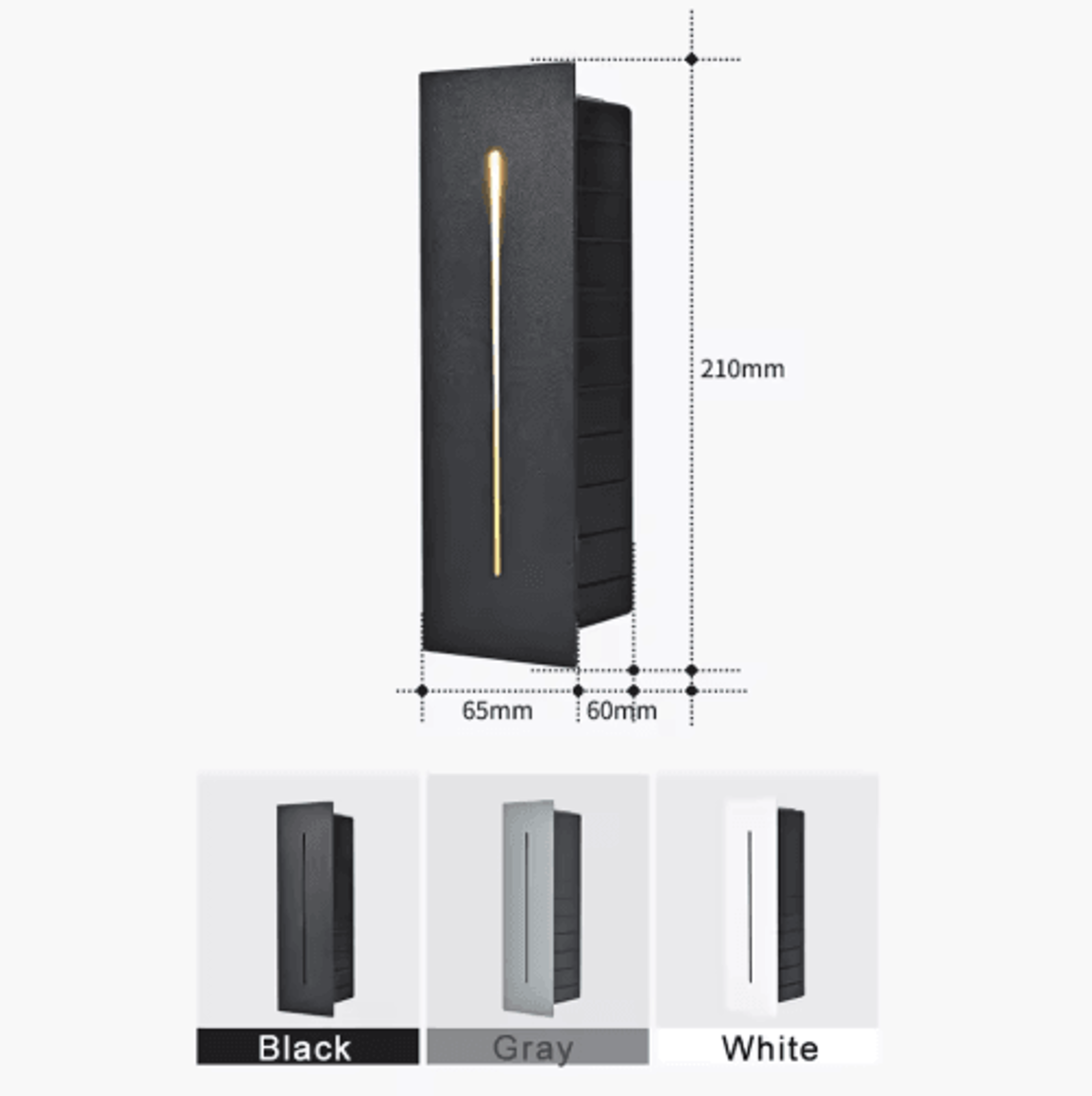 3W LED Recessed Stair Light  Waterproof Indoor  Outdoor Step Wall Lamp 5