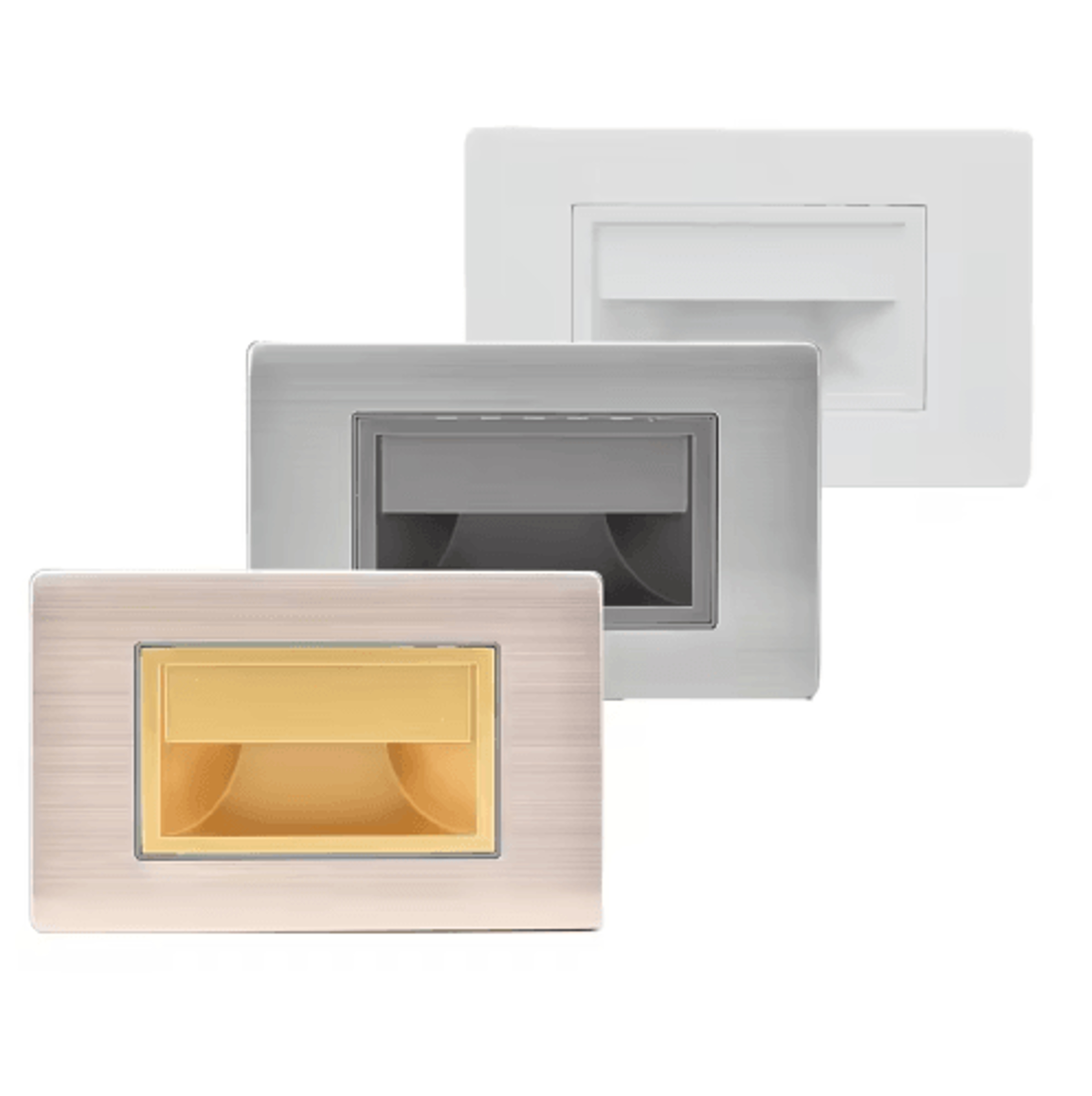 recessed led stair wall light 118 by 86mm indoor night lamp for us standard mounting