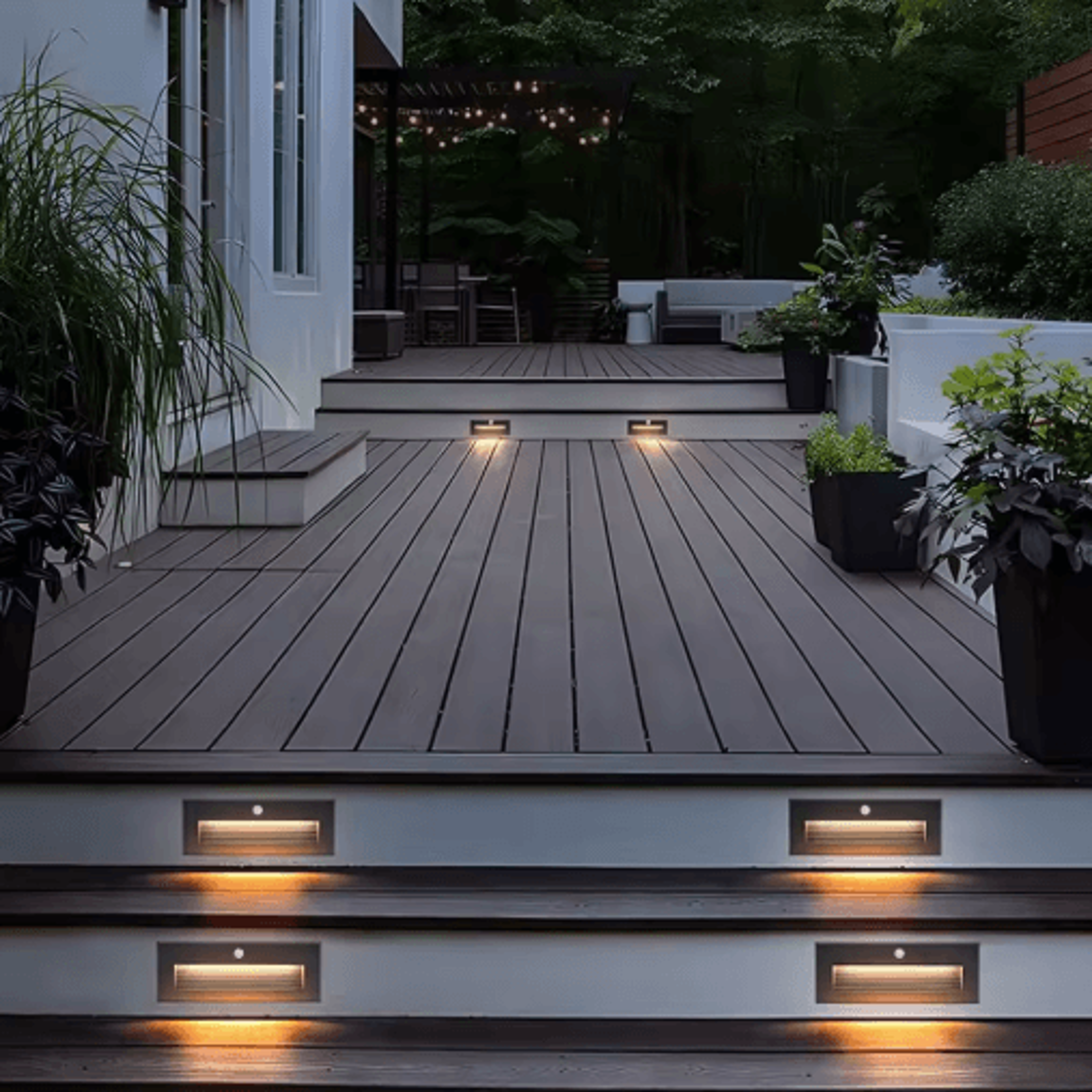 LED Motion Sensor Stair Light  Waterproof Recessed Outdoor Wall Lamp 13
