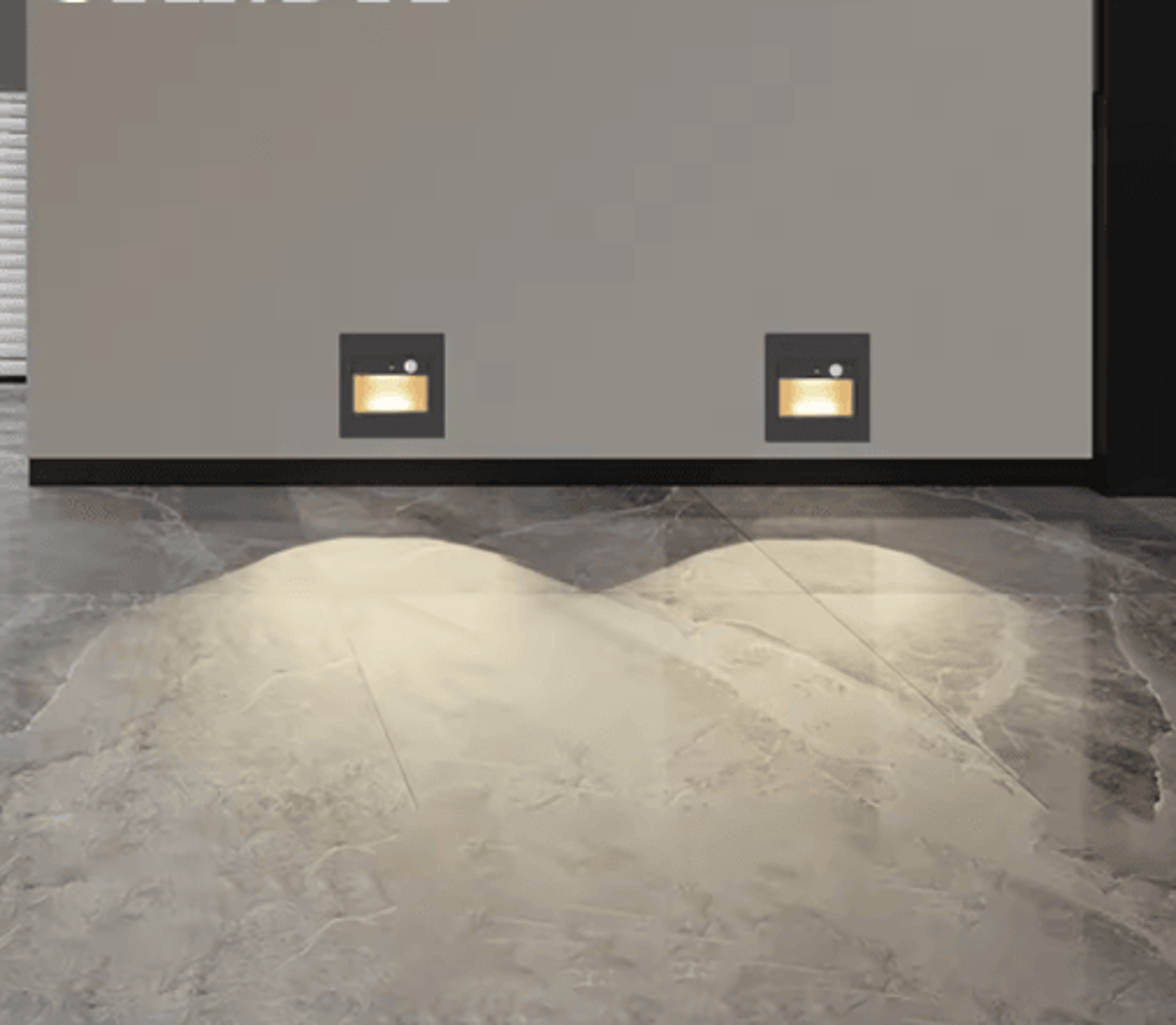 LED Motion Sensor Stair Light  Recessed VoiceActivated Wall Lamp 18