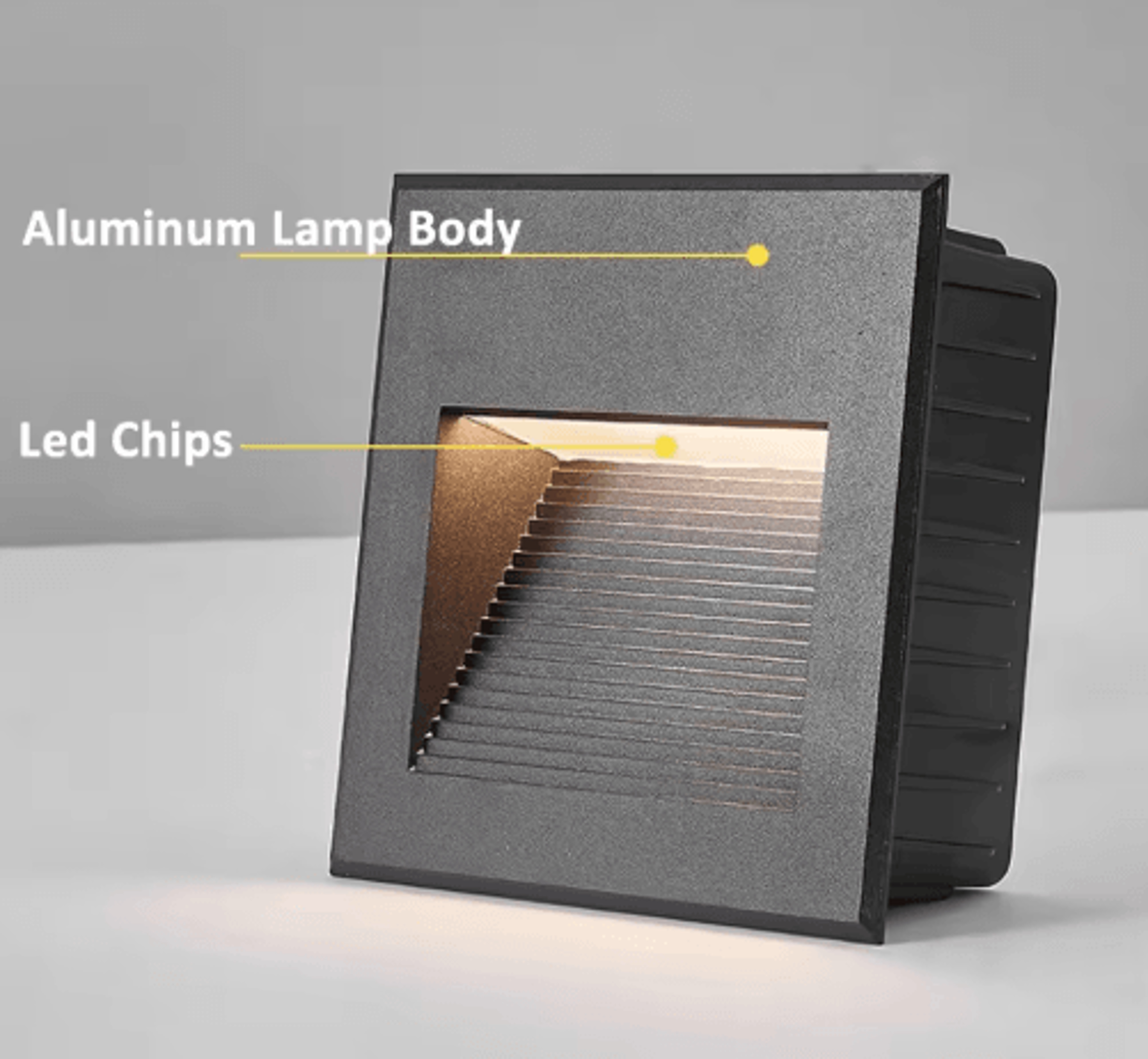 Waterproof Recessed Outdoor Wall Light  Square LED Sconce 12V220V 13