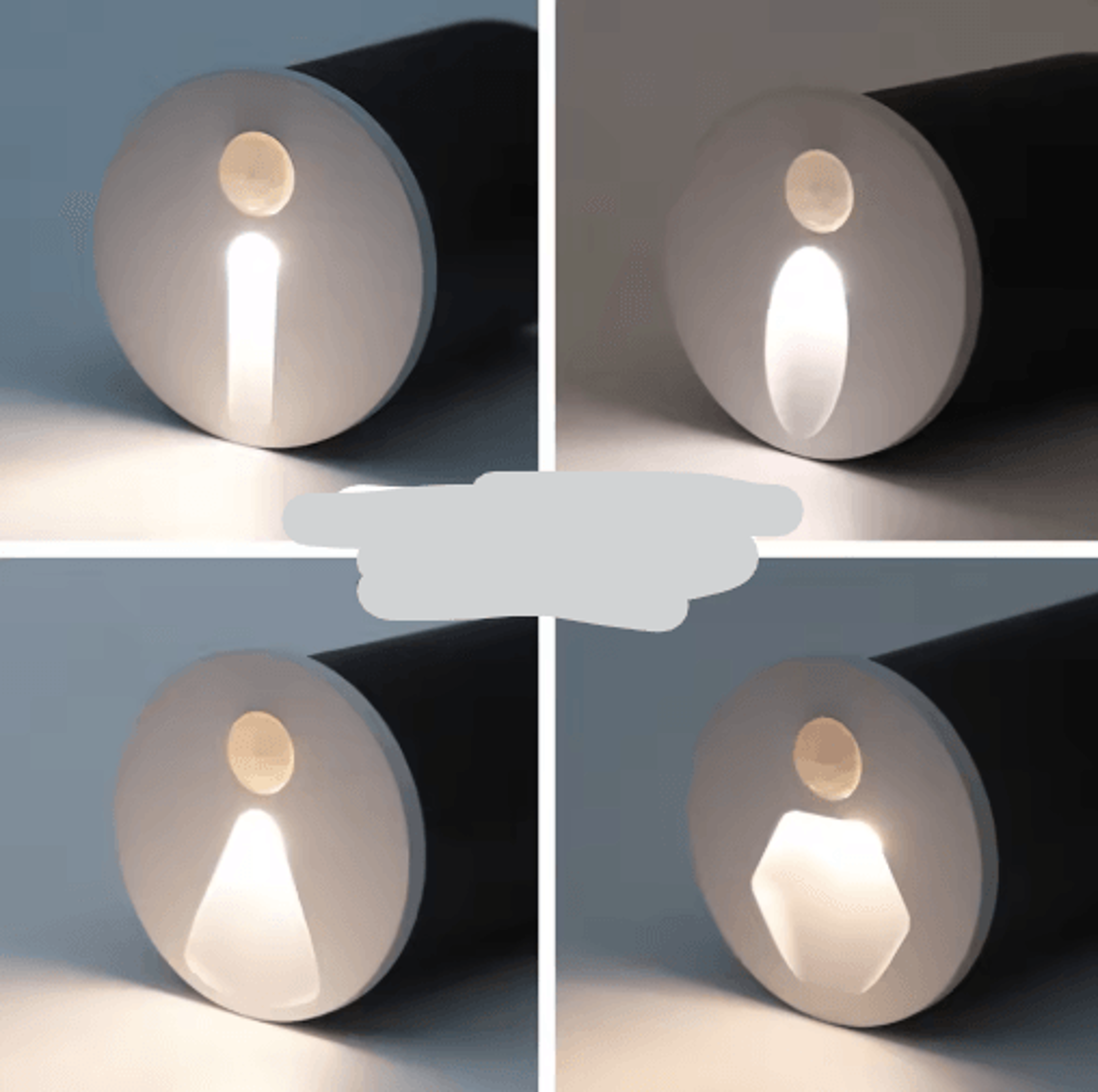 IP65 LED Motion Sensor Stair Light 45mm Round Recessed Wall Lamp 16