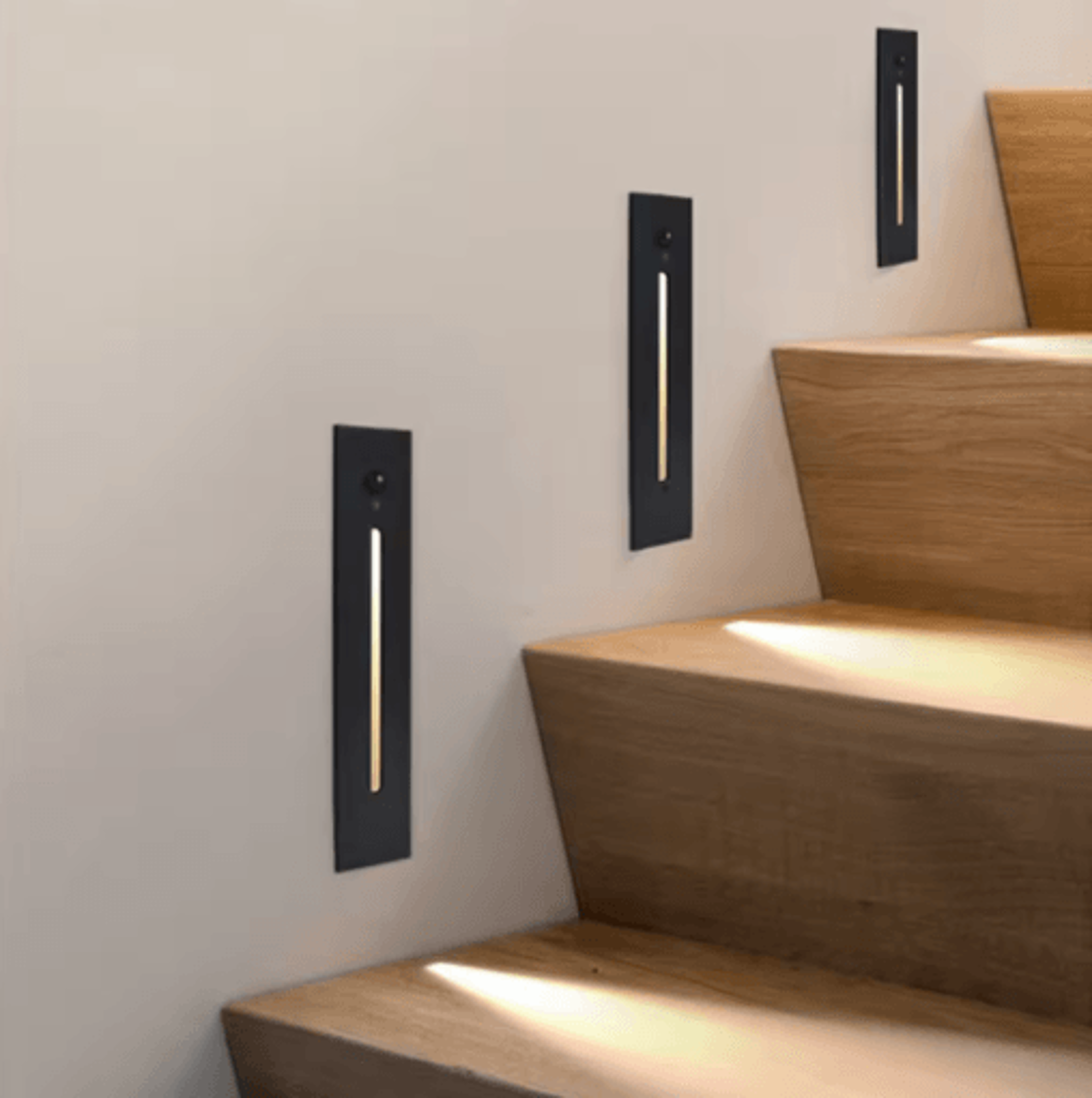 3w led pir motion sensor stair light – recessed wall lamp with mounting box