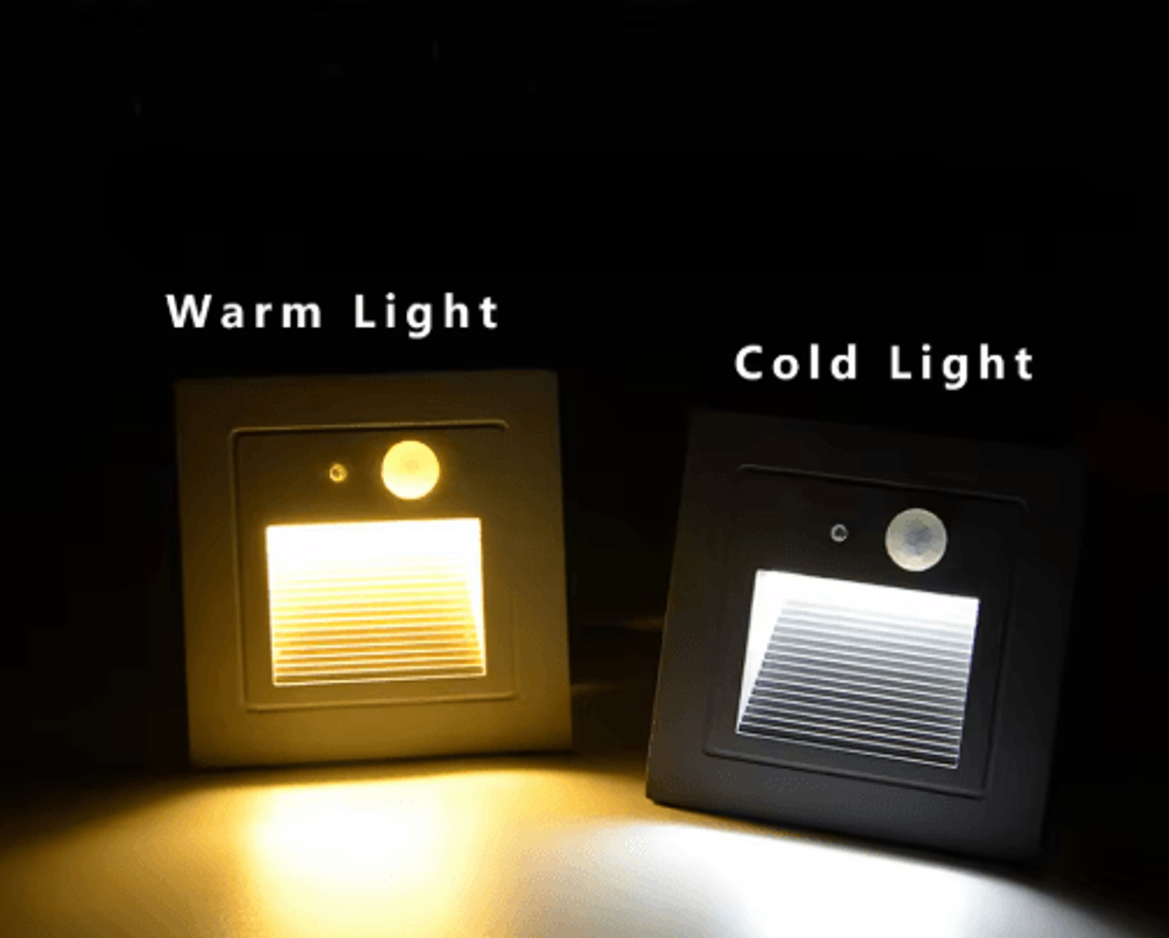 Waterproof LED Motion Sensor Step Light  Recessed Outdoor Wall Lamp 5