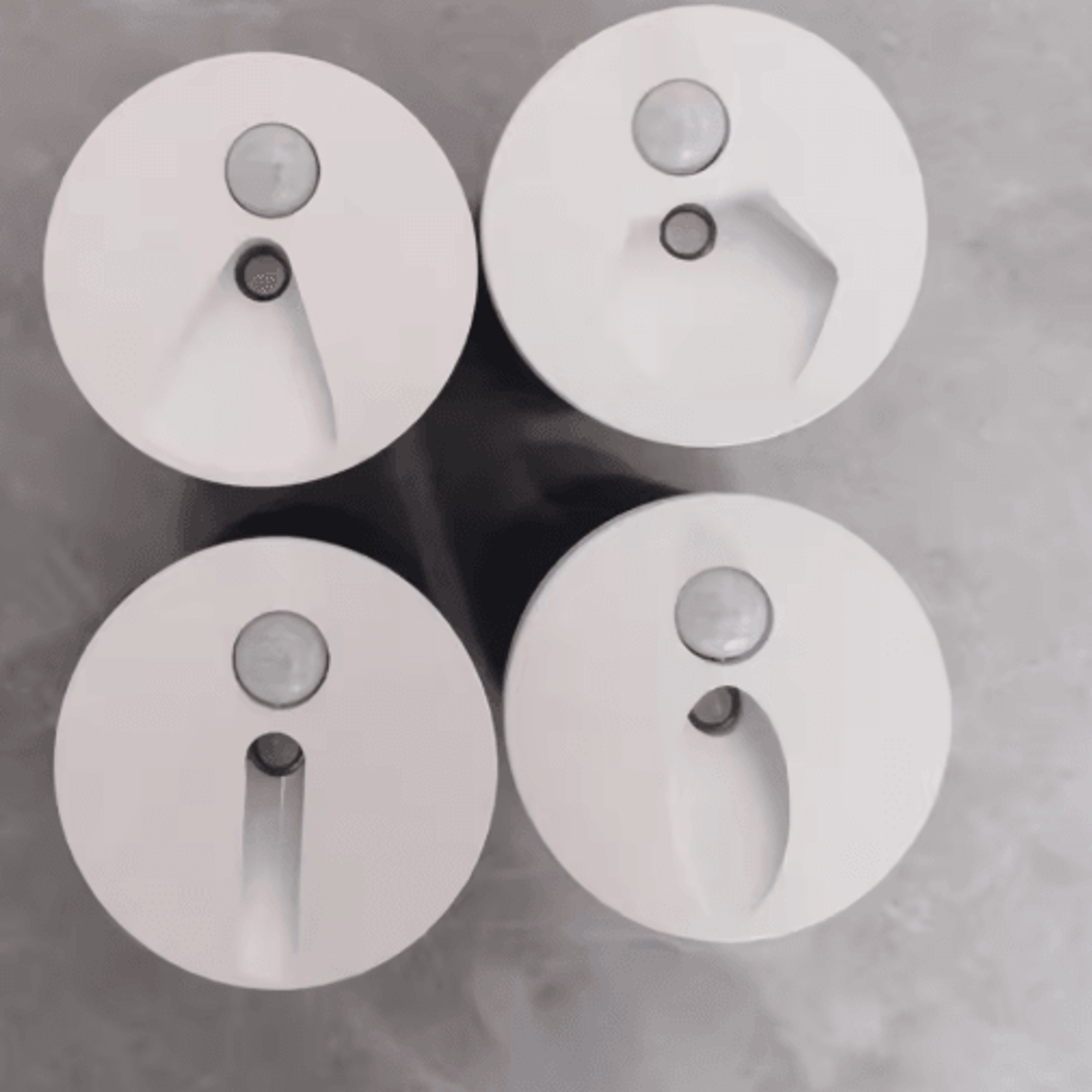 55mm LED Motion Sensor Step Light  Round Staircase Wall Lamp 14