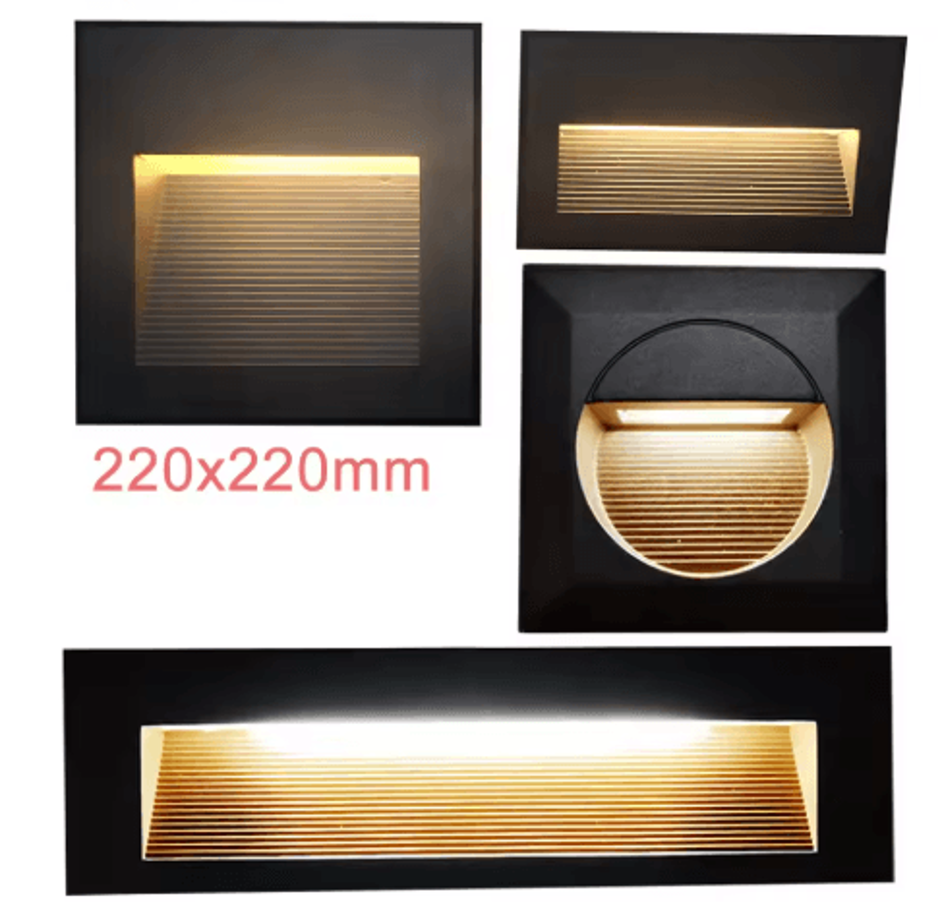 waterproof outdoor led stair light – large wall sconce 12v/24v/110v/220v