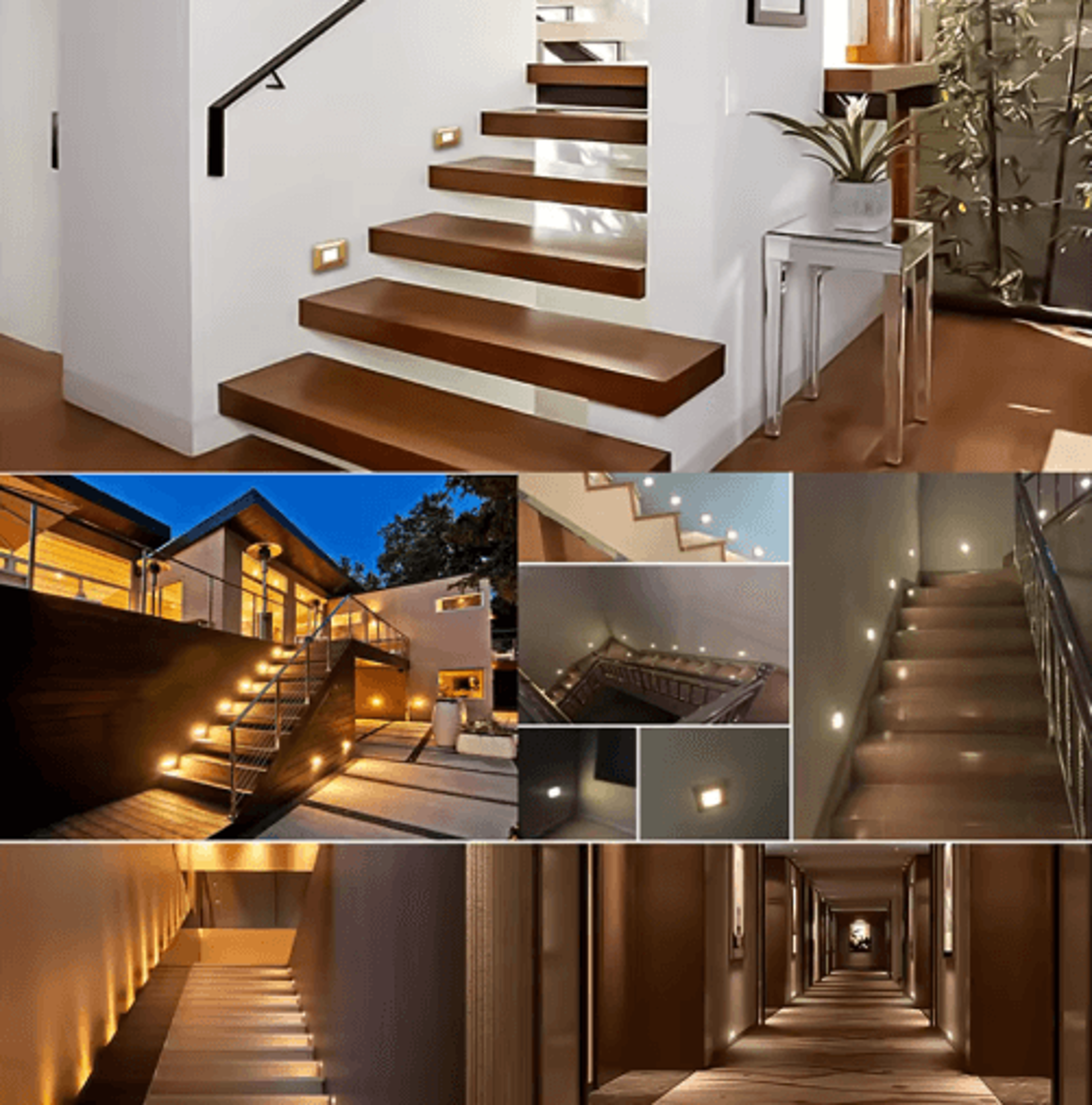 LED PIR Motion Sensor Stair Light  Recessed Smart Indoor Wall Lamp 17