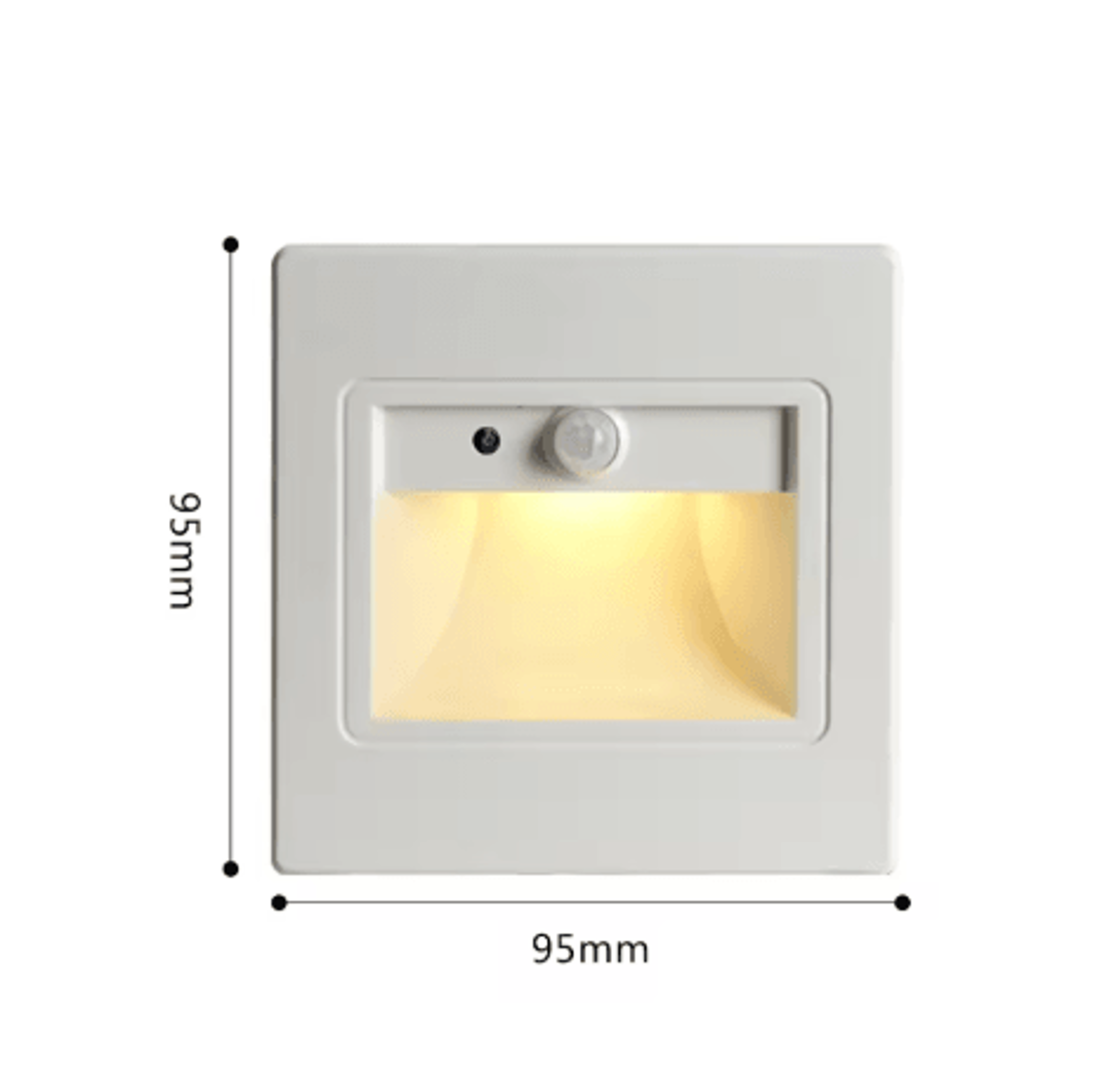LED PIR Motion Sensor Stair Light  Recessed Smart Indoor Wall Lamp 13