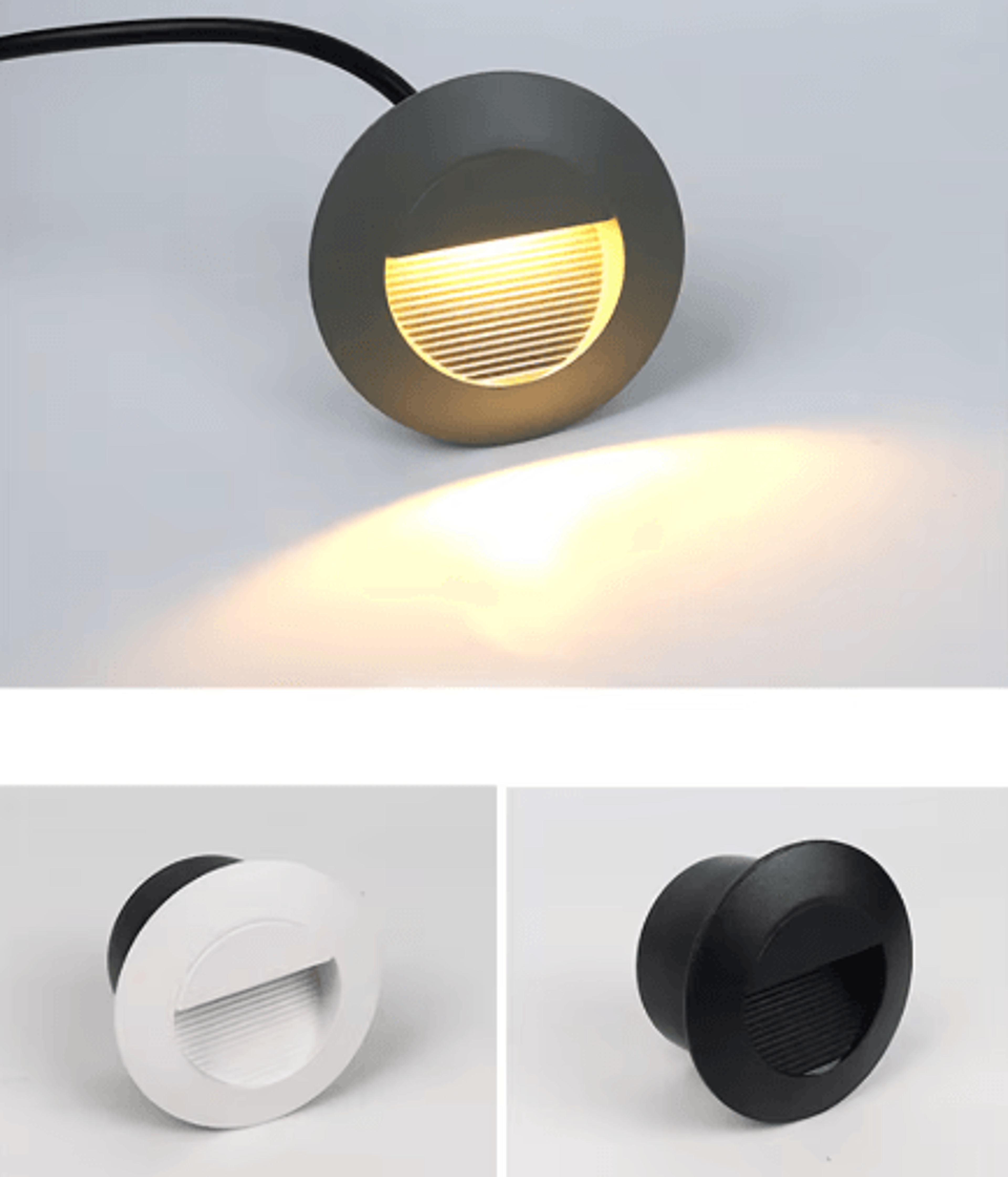 3W IP65 Waterproof LED Stair Light  Round Outdoor Wall Lamp 6