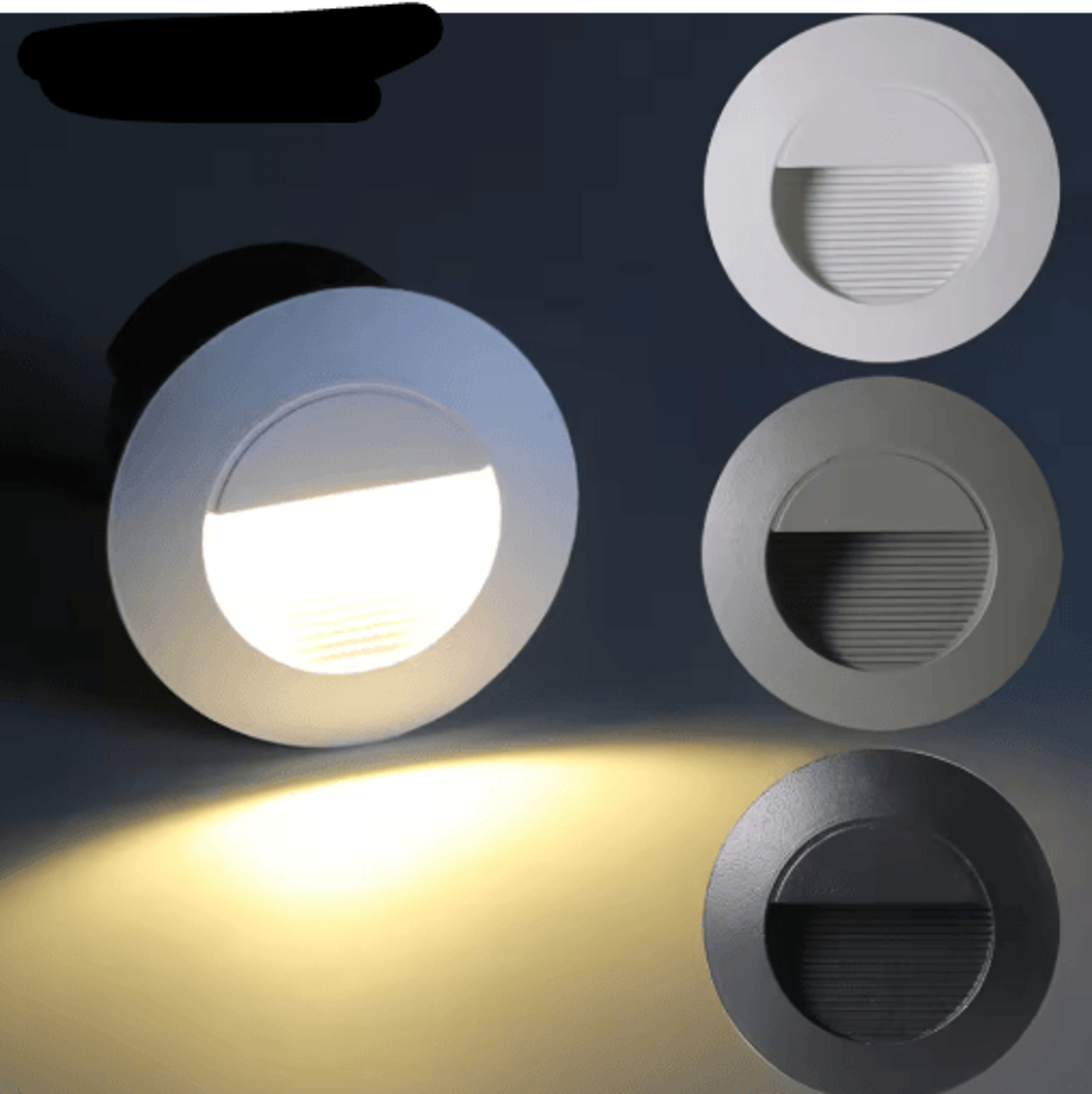 3w ip65 waterproof led stair light – round outdoor wall lamp