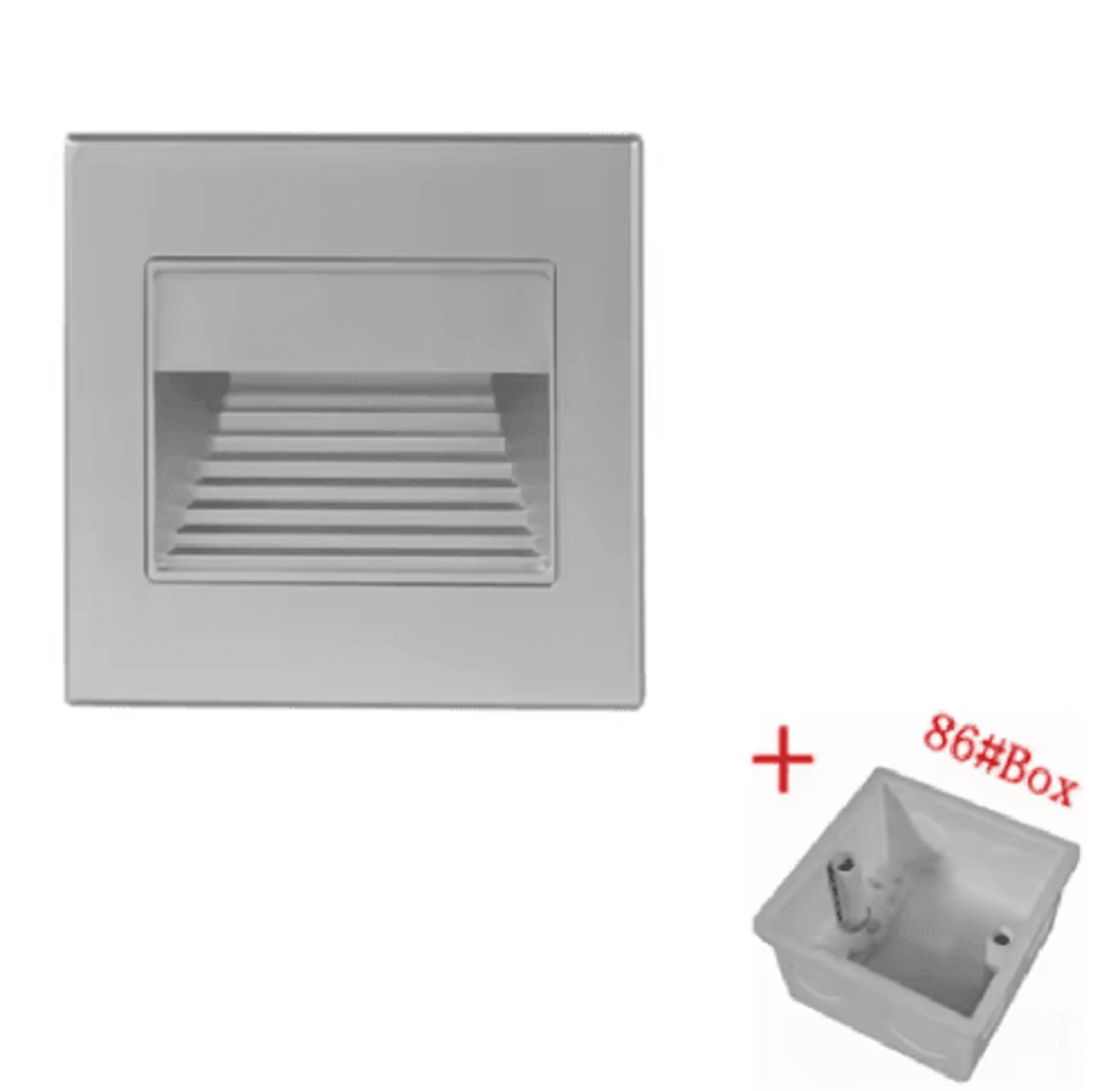 LED Recessed Stair Light  White Indoor Wall Night Lamp 110V220V 3