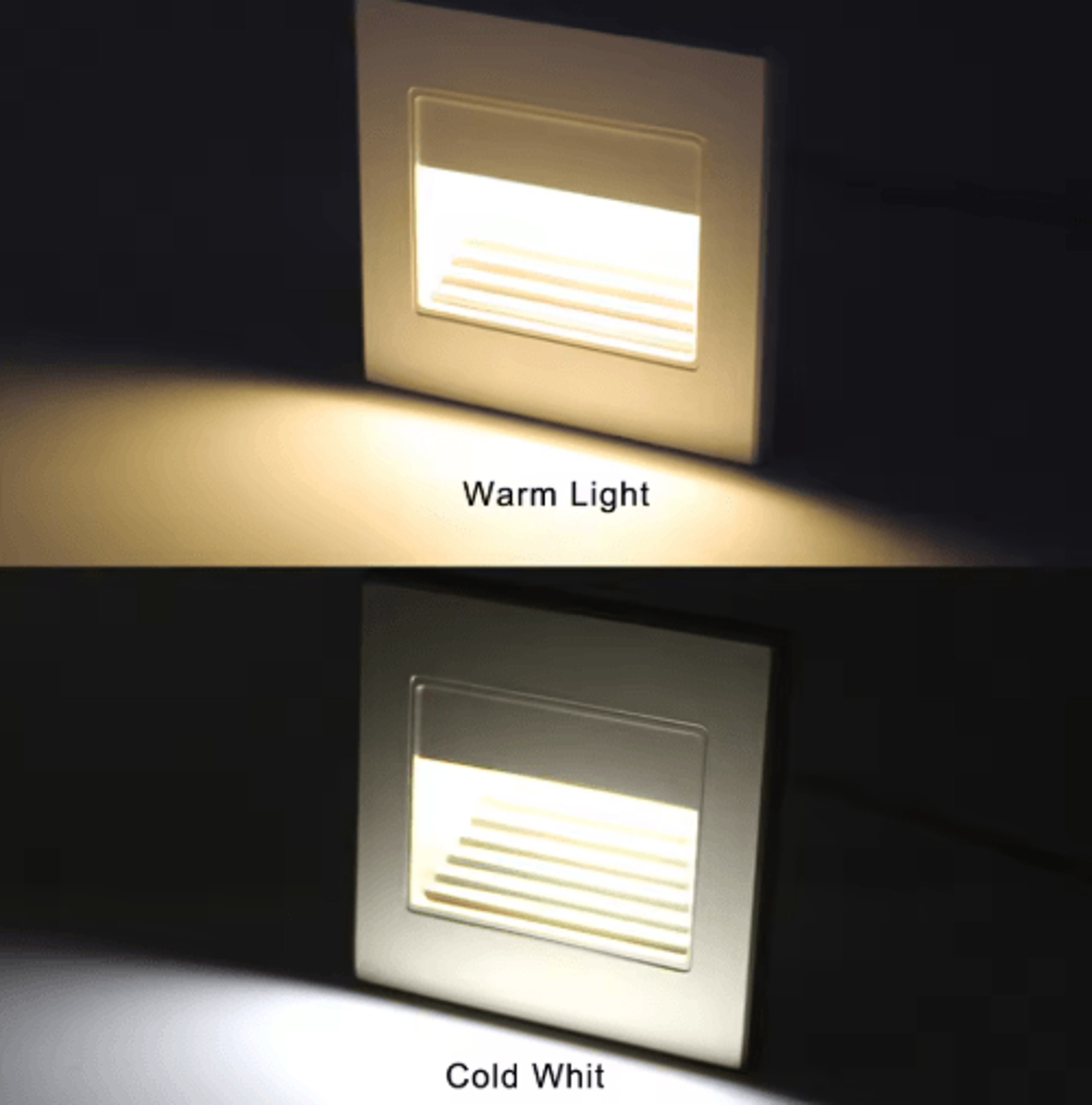 LED Recessed Stair Light  White Indoor Wall Night Lamp 110V220V 10