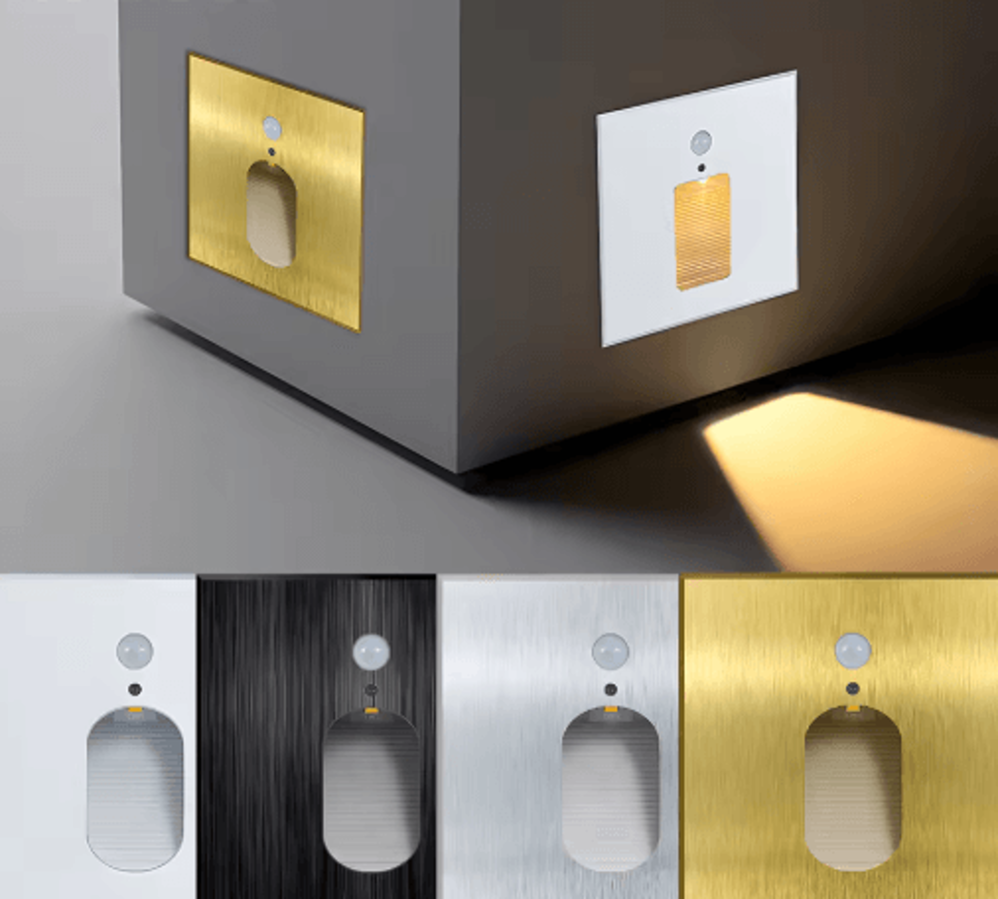 LED Motion Sensor Wall Sconce  Aluminum Stair  Step Night Light 20