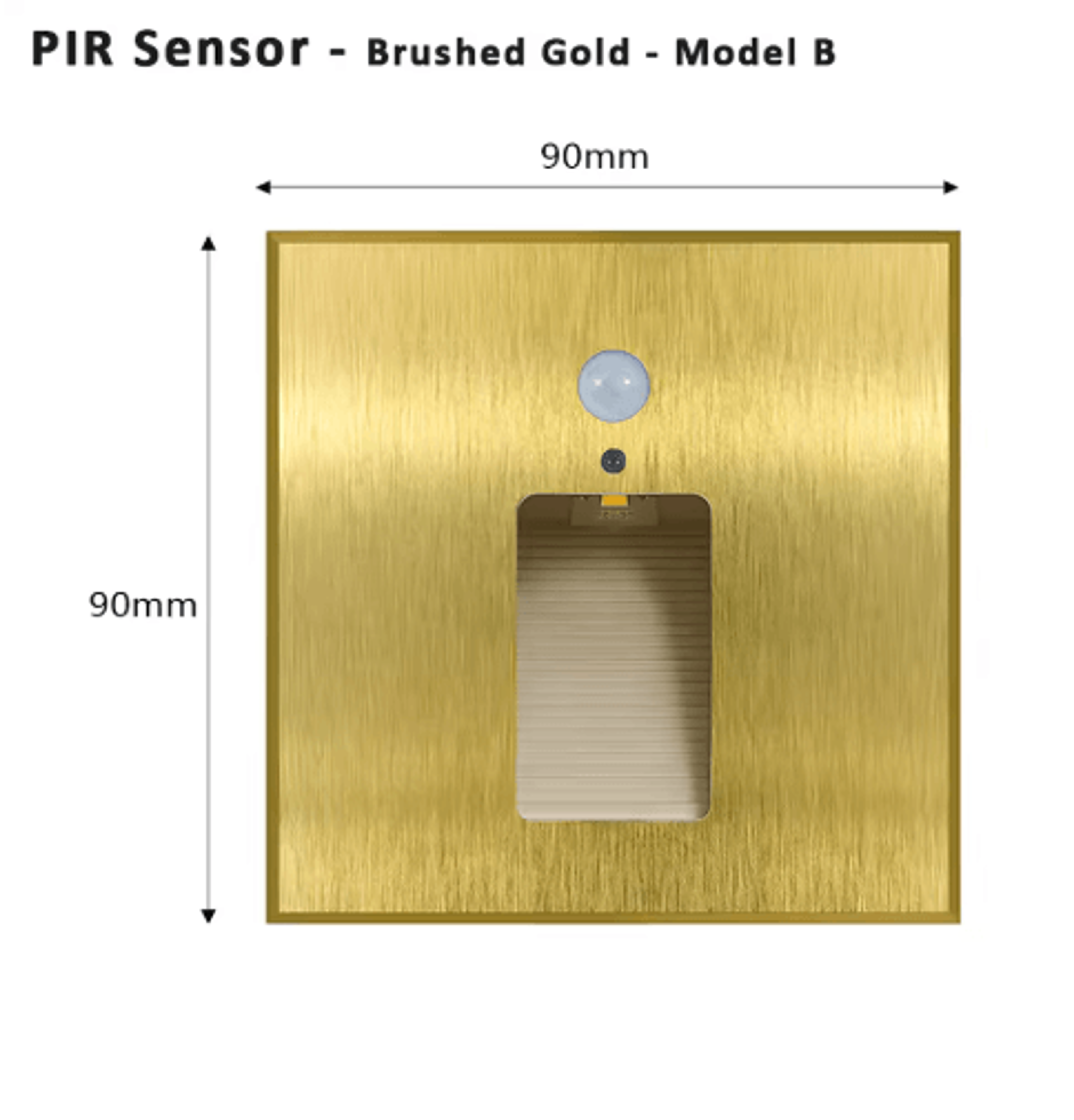 LED Motion Sensor Wall Sconce  Aluminum Stair  Step Night Light 8
