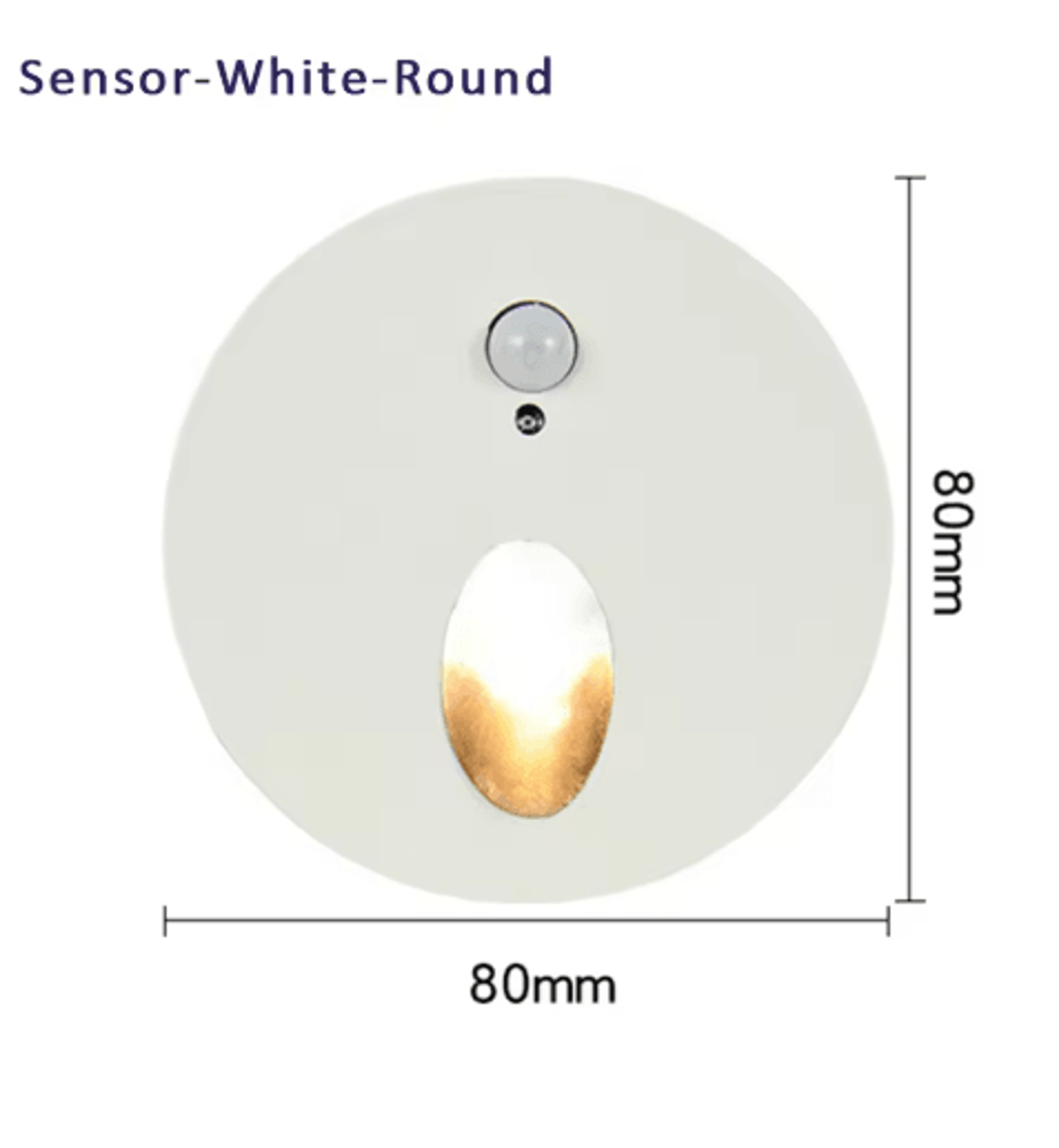 LED Motion Sensor Stair Light  RoundSquare Recessed Wall Night Lamp 1