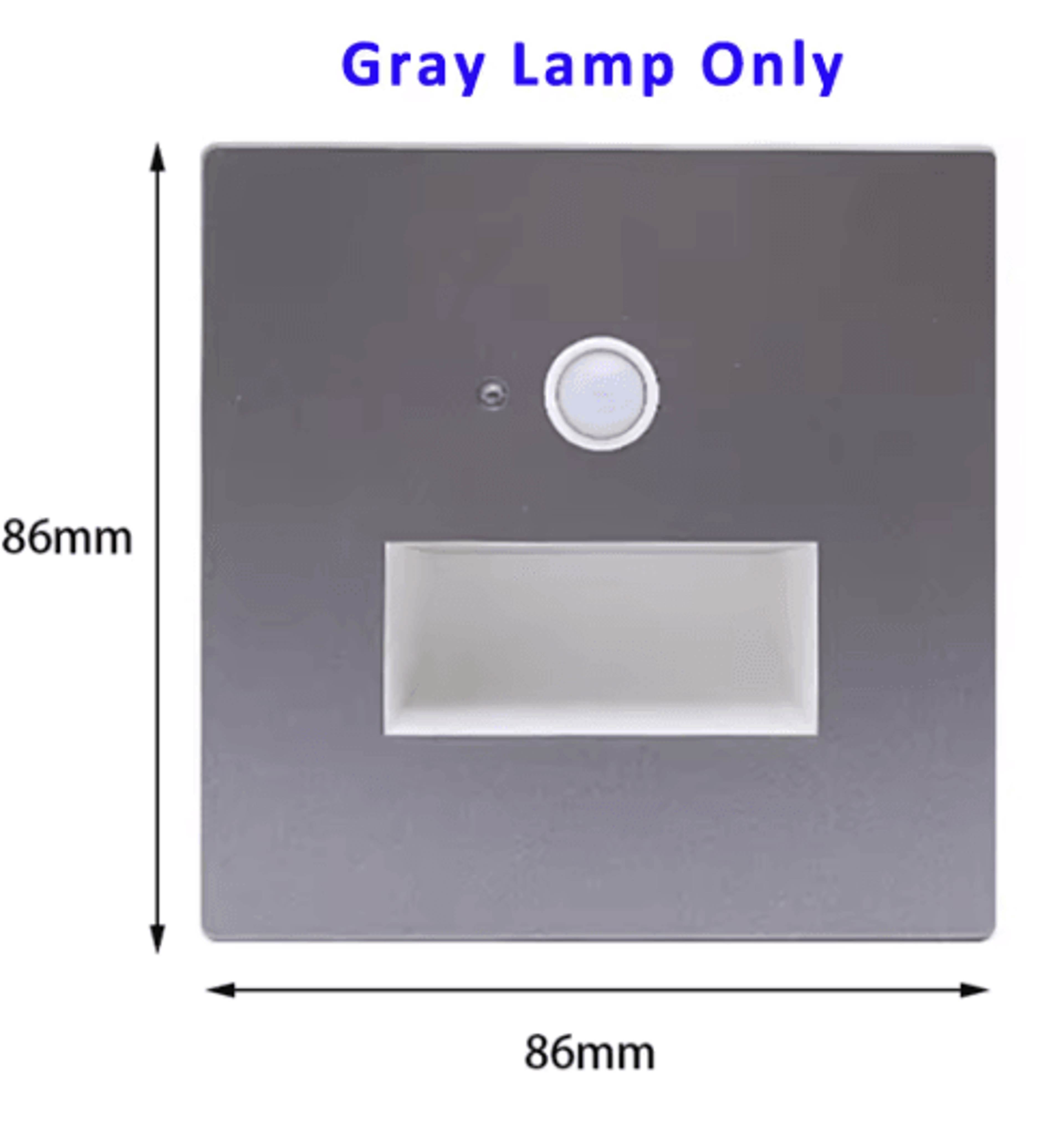 LED Motion Sensor Stair Light  220V Recessed Wall Lamp For EU Round Box 9